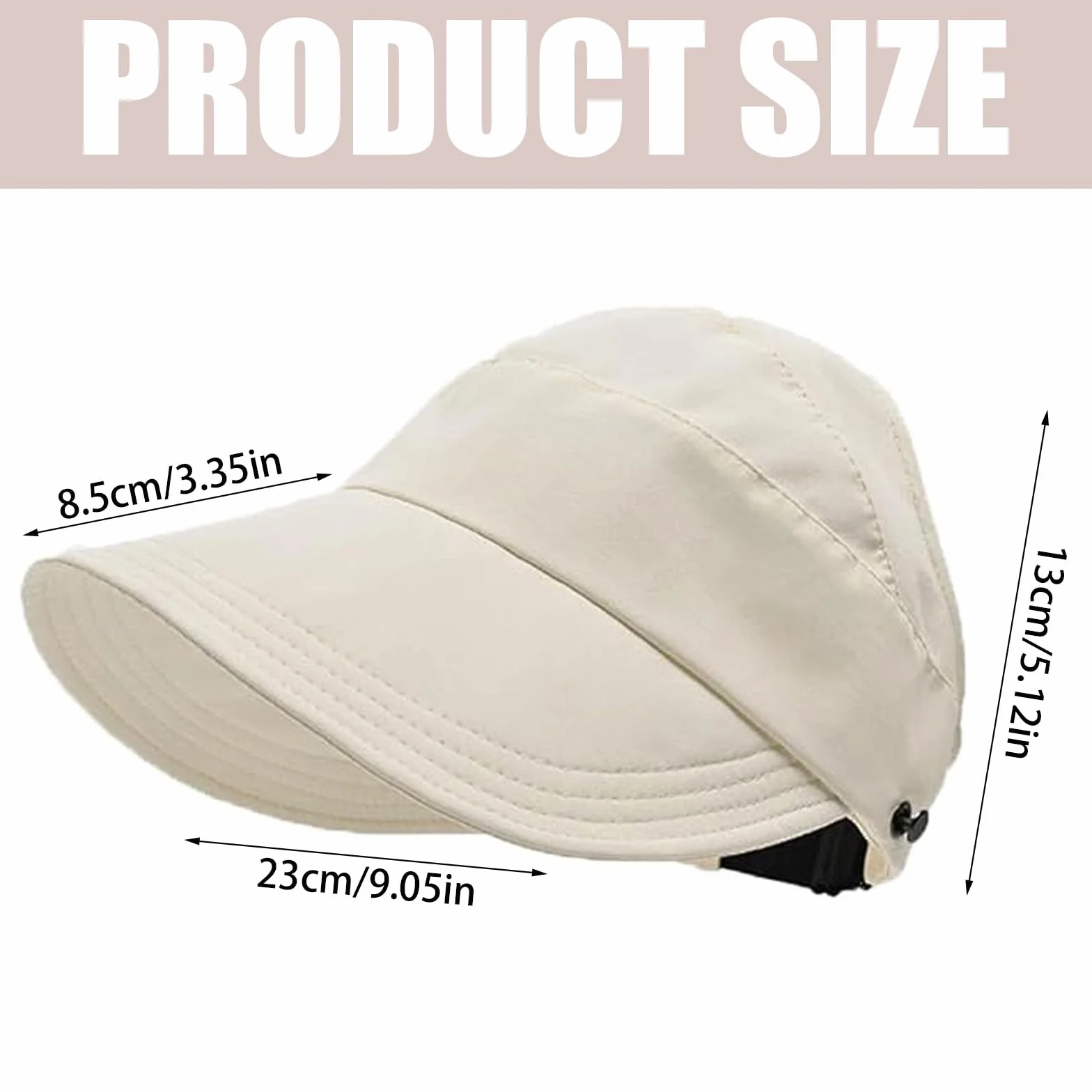 Damski kapelusz przeciwsłoneczny, ochrona UV 50, outdoorowa ochrona przed promieniowaniem UV, Hollow Top Sun, damska czapka bejsbolowa, składana, nadaje się do aktywności na świeżym powietrzu