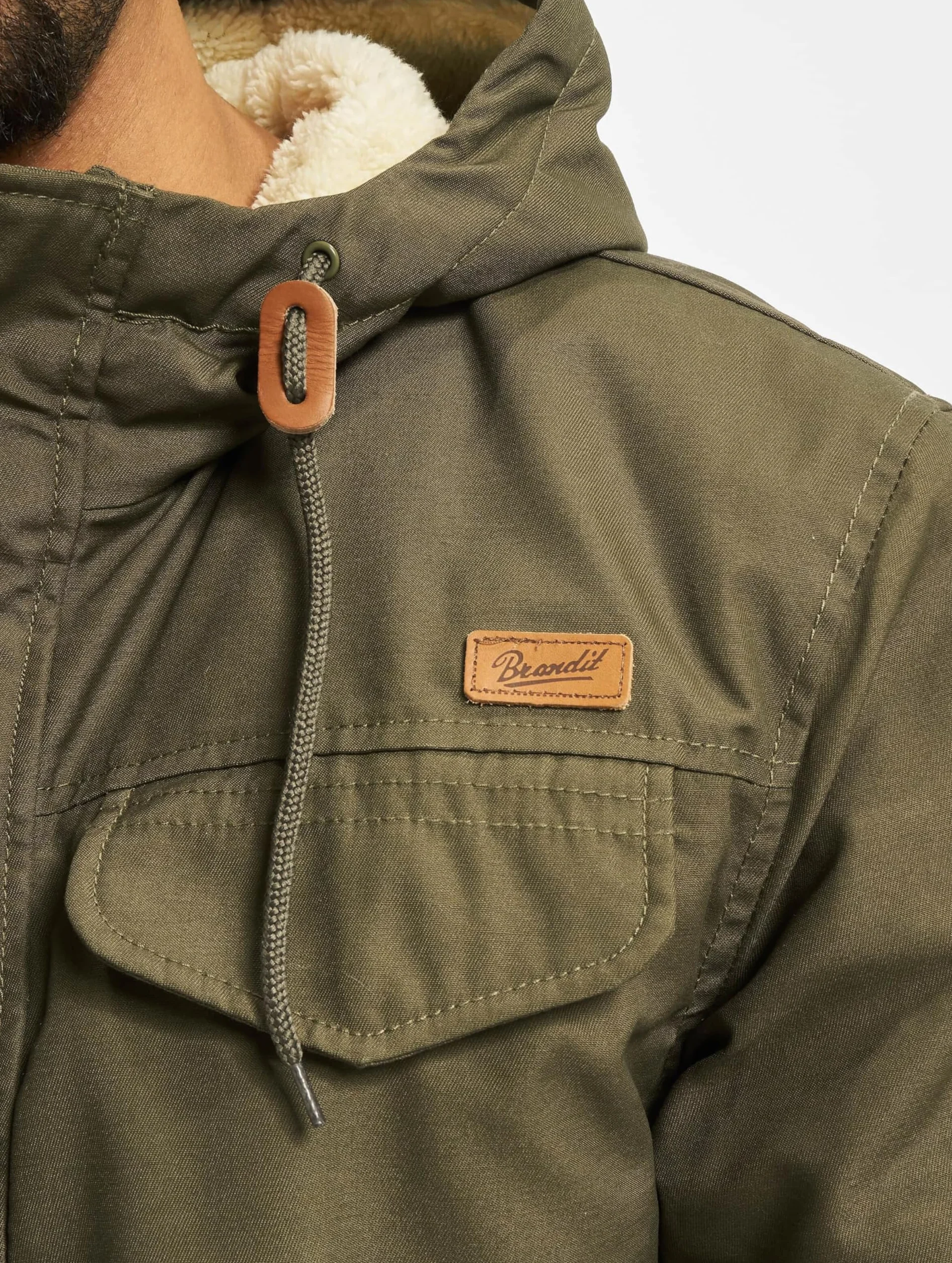 Brandit Brandit Marsh Lake Teddyparka męska Marsh Lake Teddyparka Men Mężczyźni,oliwkowy,3XL