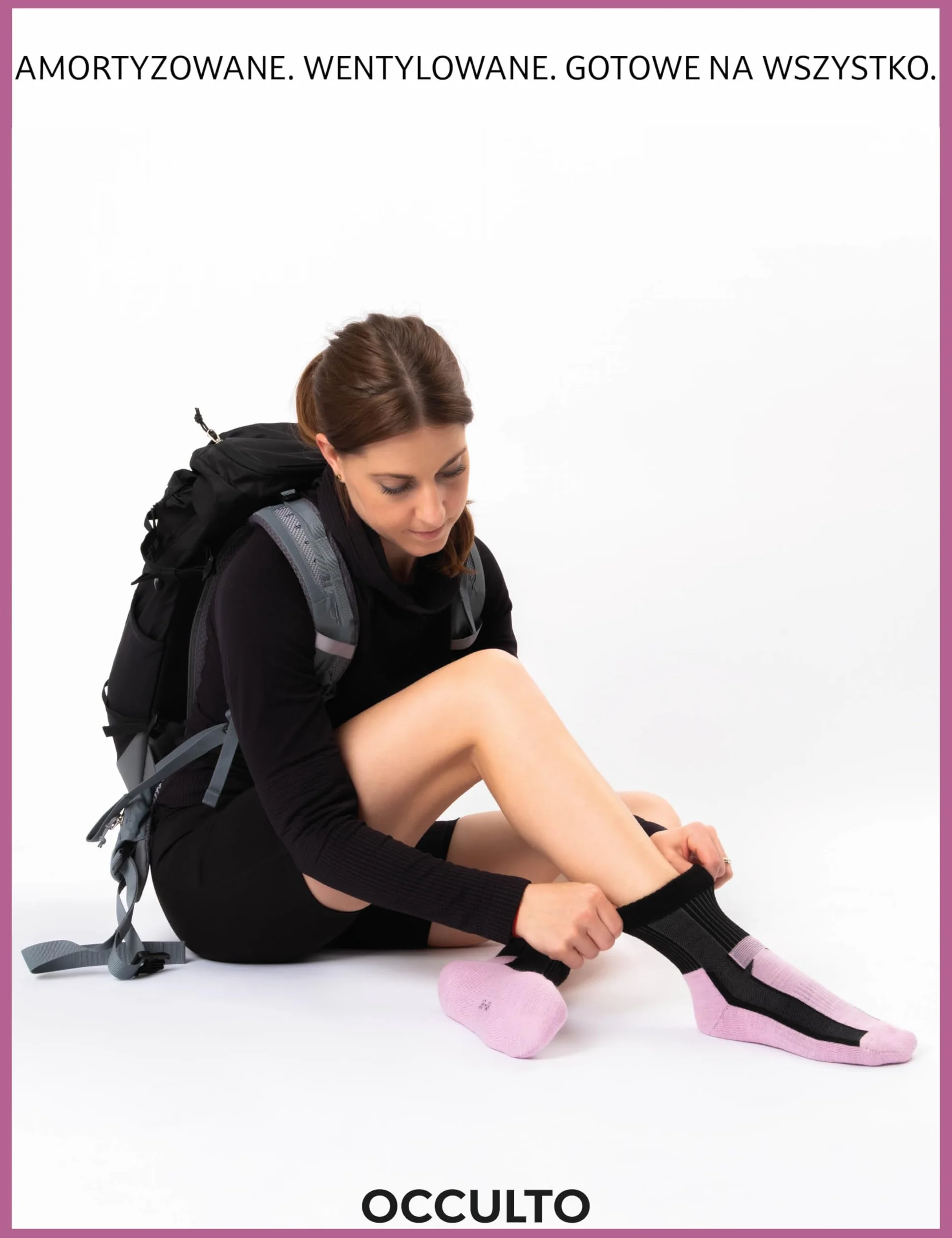 Occulto merino skarpety turystyczne damski & męskie 3 pak (model: Makalu)