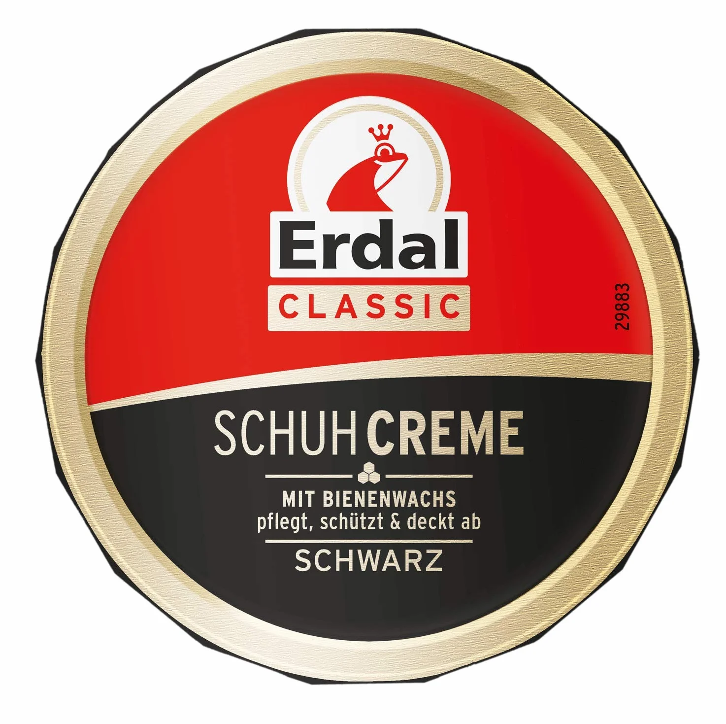 Erdal Erdal Dose Classic pasta do butów z woskiem pszczelim czarna z olejkami pielęgnacyjnymi, pielęgnuje, chroni i odświeża kolor, 1 opakowanie 1 x 75 ml, kolor czarny