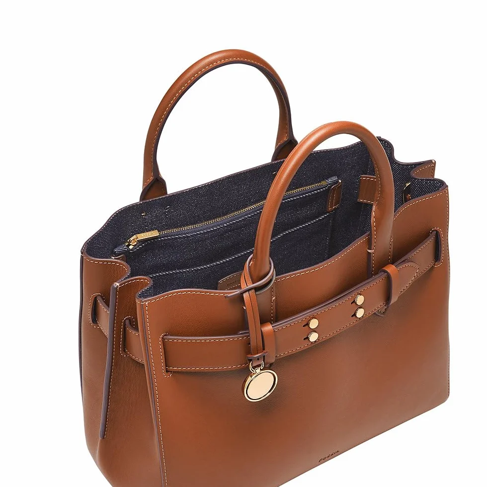 Fossil Damska torba Gilmore brązowa skórzana Satchel ZB1931200