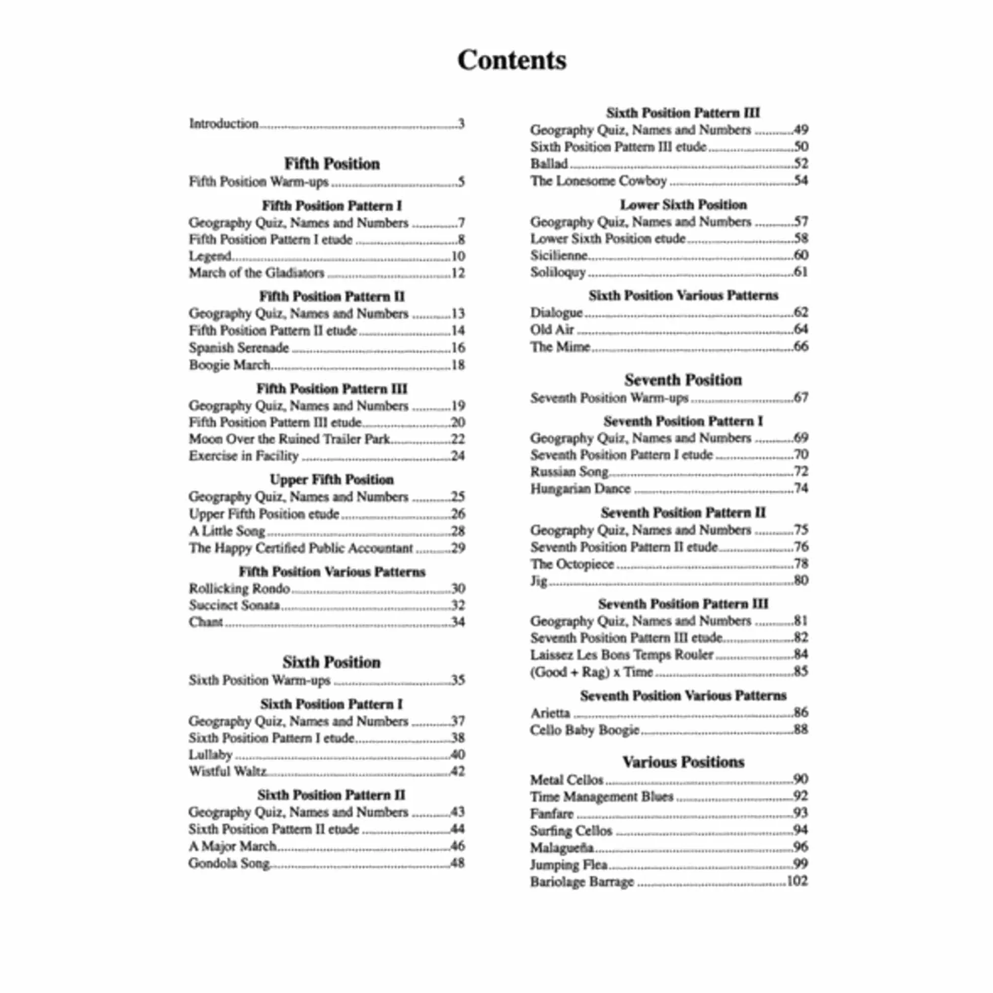 Position Pieces for Cello, Book 2