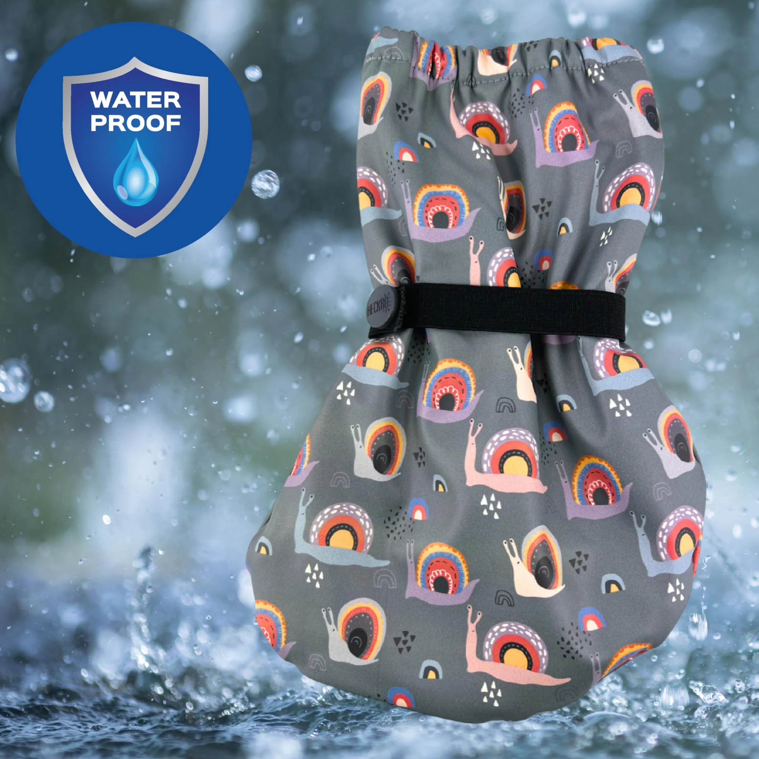 Buty przeciwdeszczowe HECKBO dla niemowląt od 3 do 24 miesięcy - wodoodporne z polarową podszewką - różne motywy - buty outdoorowe dla niemowląt i małych dzieci