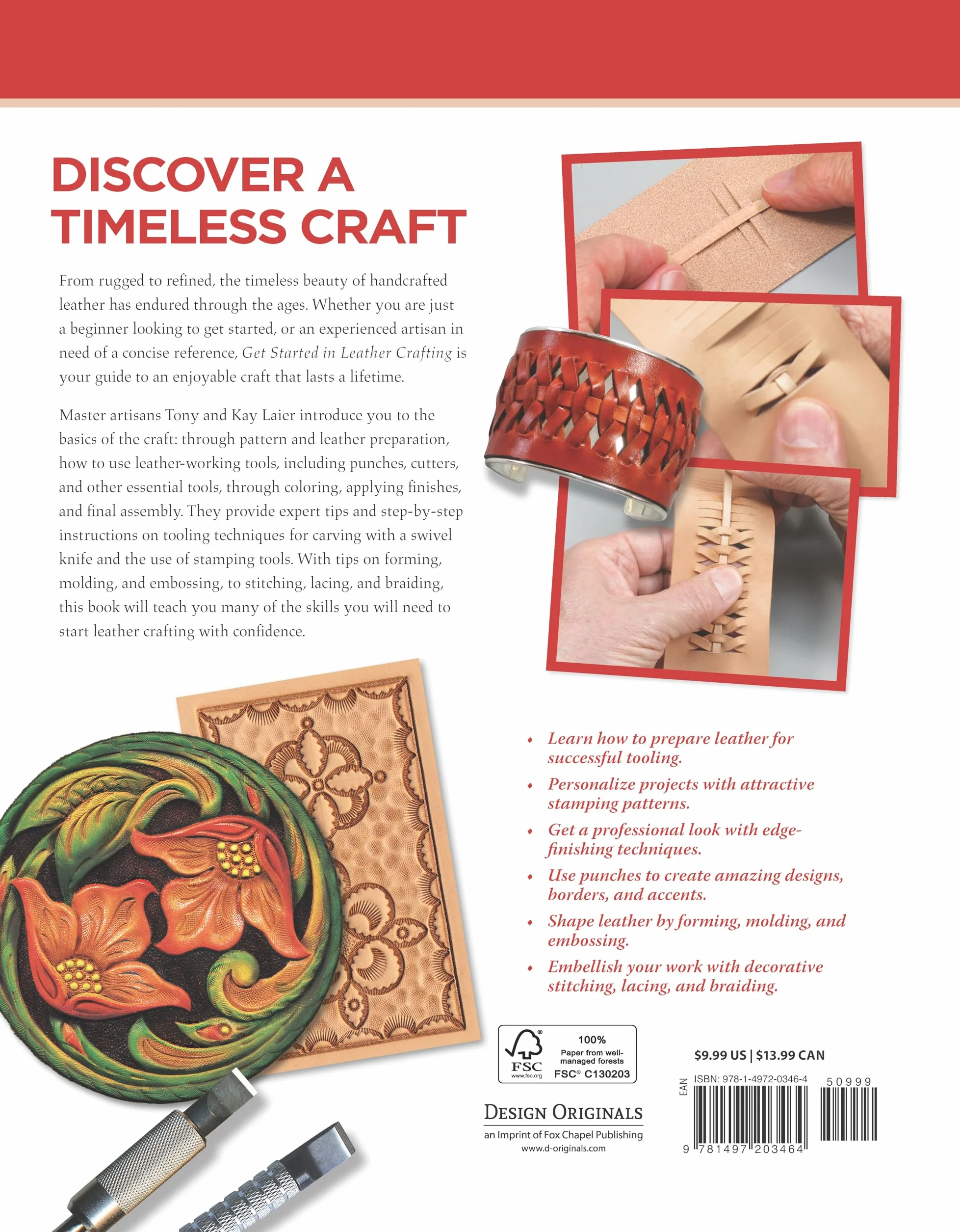 Get Started in Leather Crafting: Step-By-Step Techniques and Tips for Crafting Success