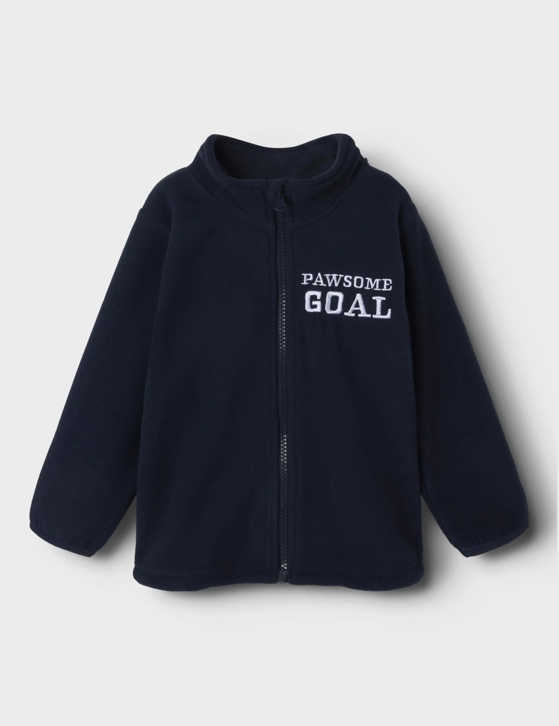NAME IT Chłopięcy Nmmjohan Psi Fleece W Zip Cplg, granatowy blezer, 110