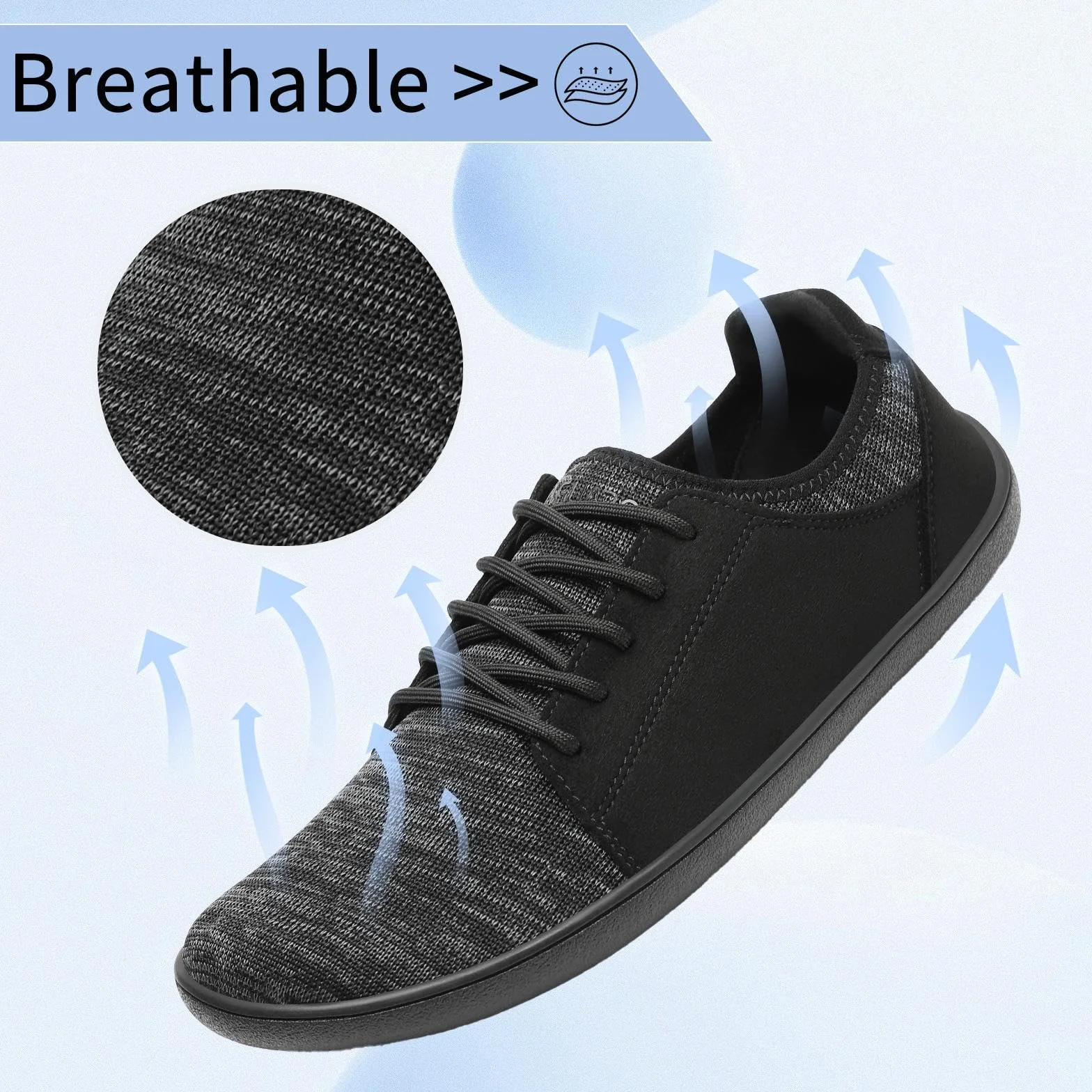 SAGUARO Męskie i damskie minimalistyczne buty barefoot Free Walker Luck III-Casual, oddychające buty do chodzenia unisex, 36-48 EU