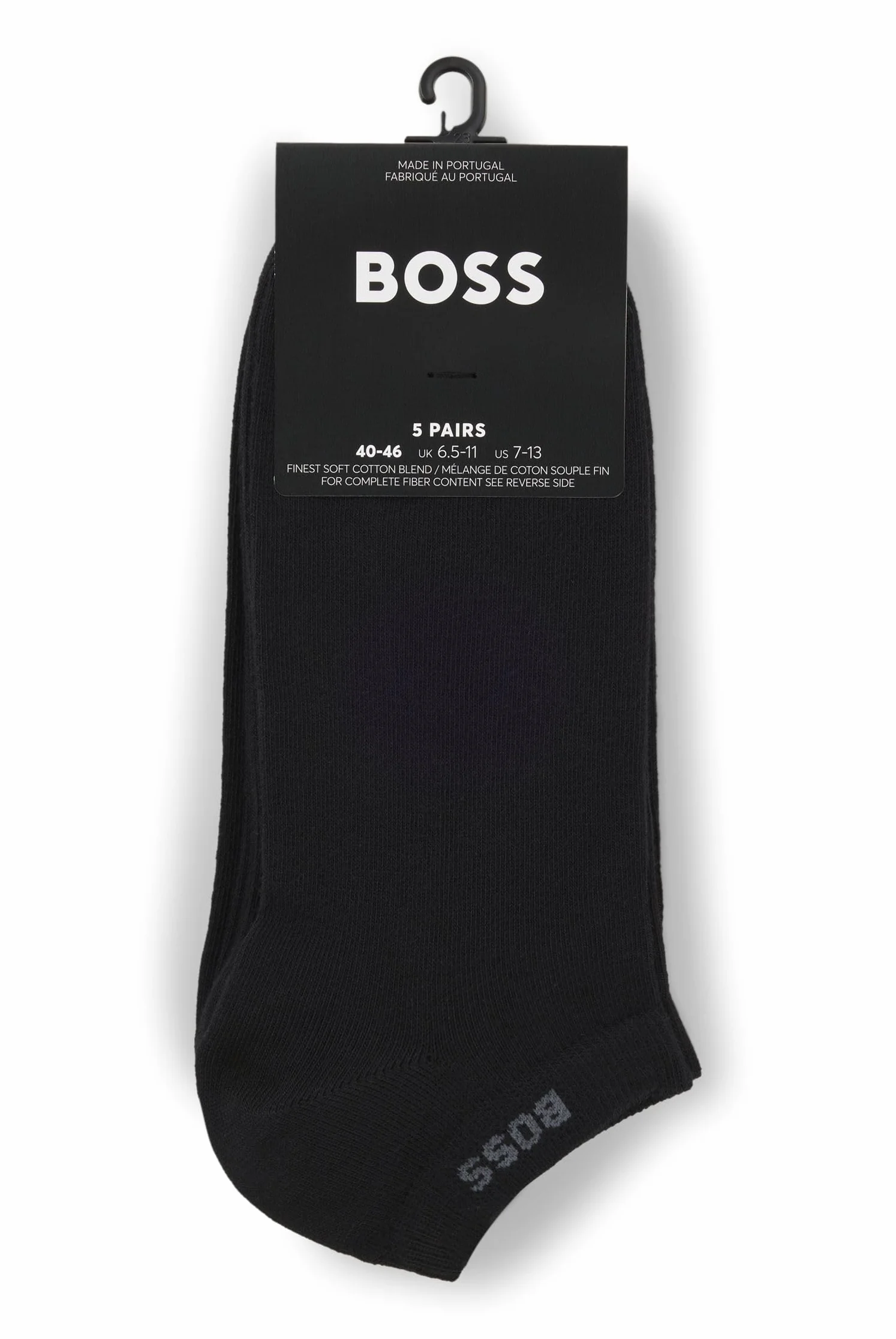 BOSS 5p As Uni Cc skarpety męskie, Kolor czarny, 9-11 años
