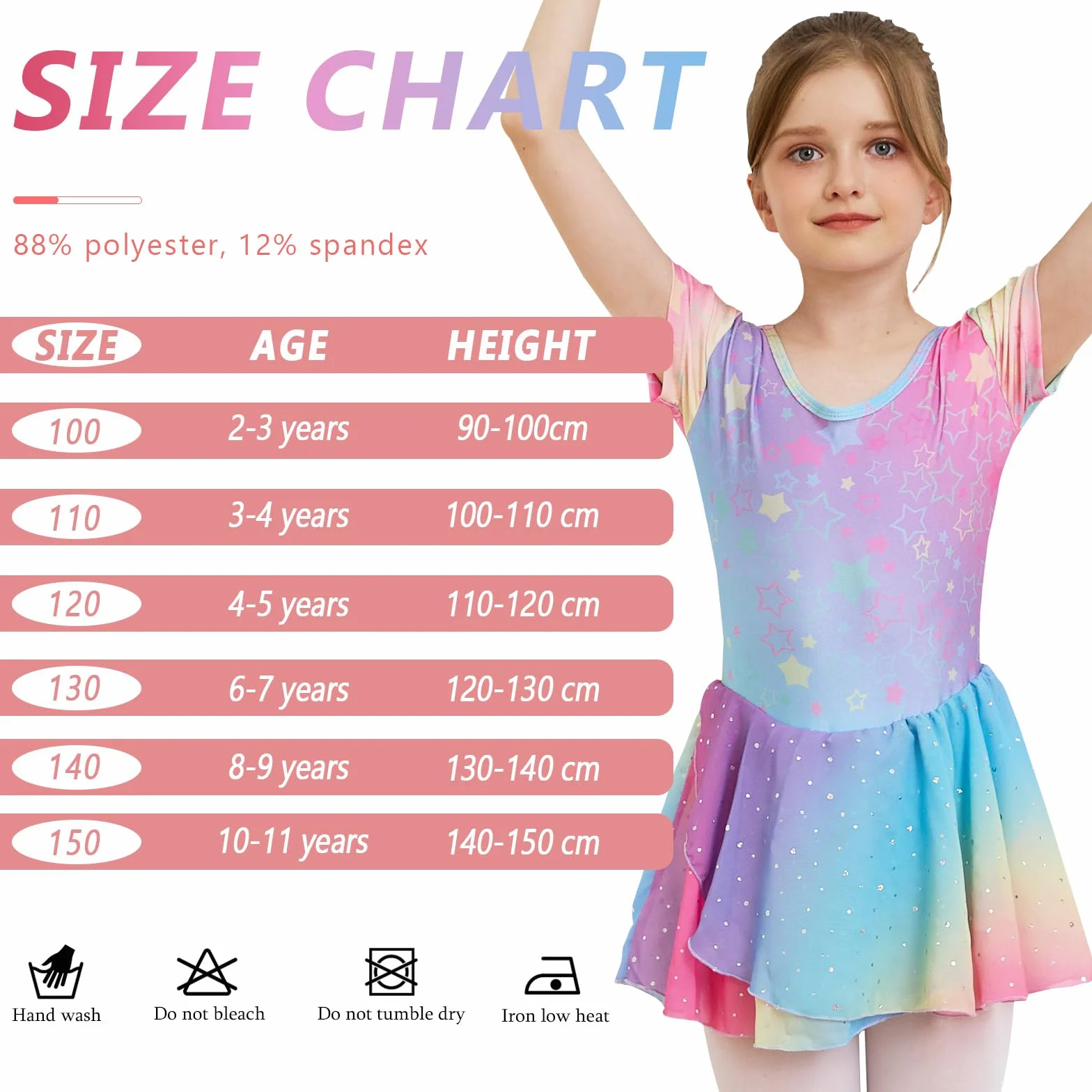 Dziewczęca sukienka baletowa z krótkim rękawem baletowa Leotard sukienka do tańca Tutu Body Gimnastyka ze spódnicą Shinny Szyfonowa
