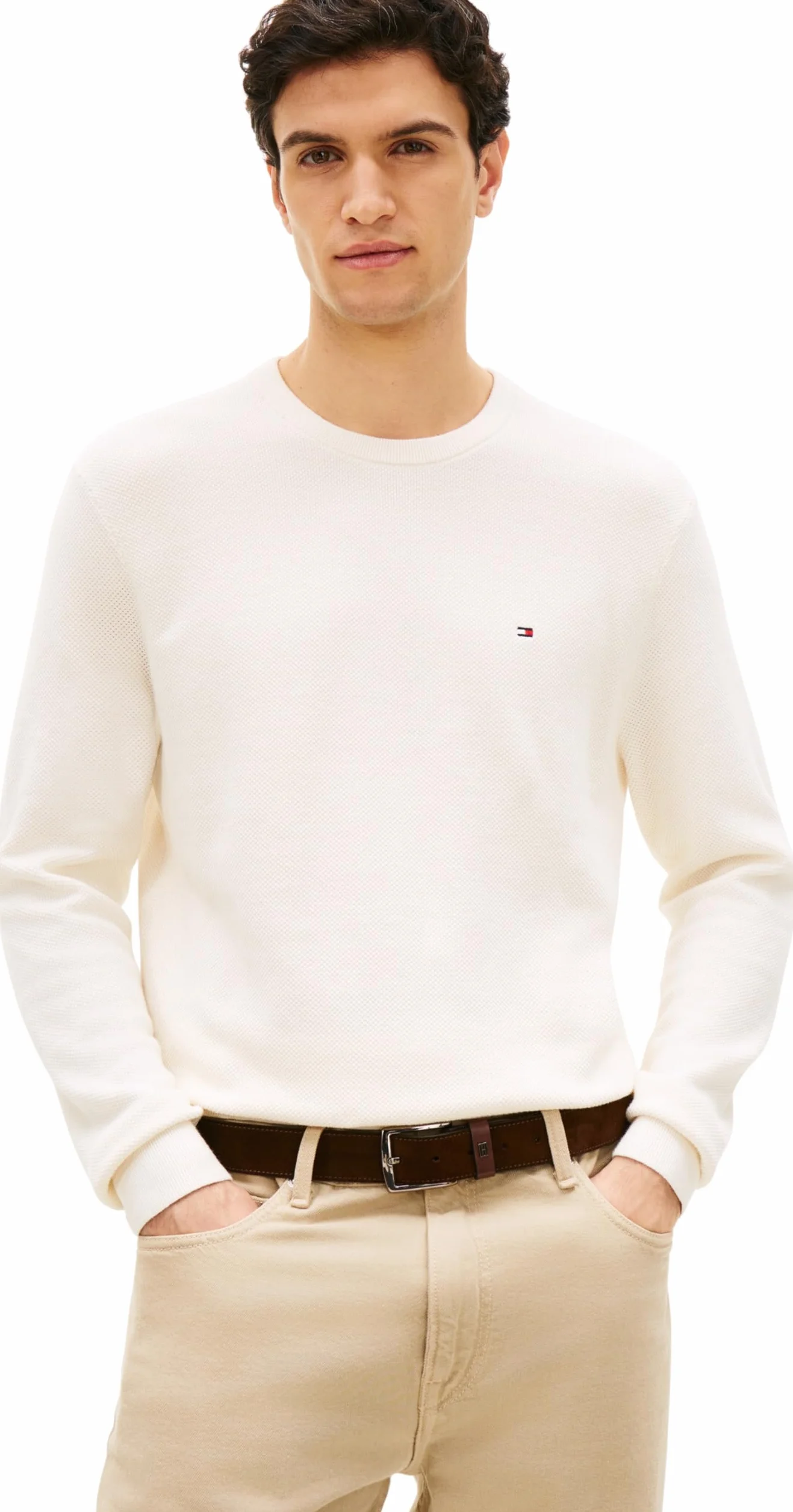 Tommy Hilfiger Sweter pullover Mężczyźni Essential Structure Crew Neck Mw0mw36347