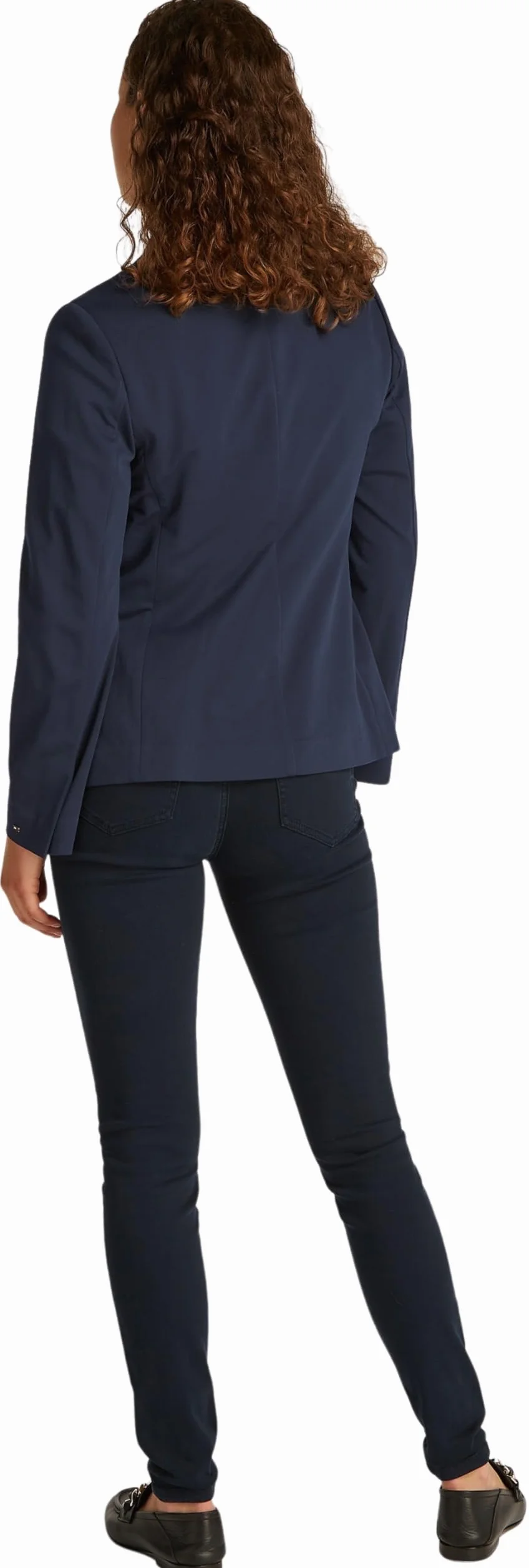 TOMMY HILFIGER DZIANINOWA PIQUE SLIM SB BLAZER WW0WW44744 Kobiety Knitted Pique Slim Sb Blazer Ww0ww44744
