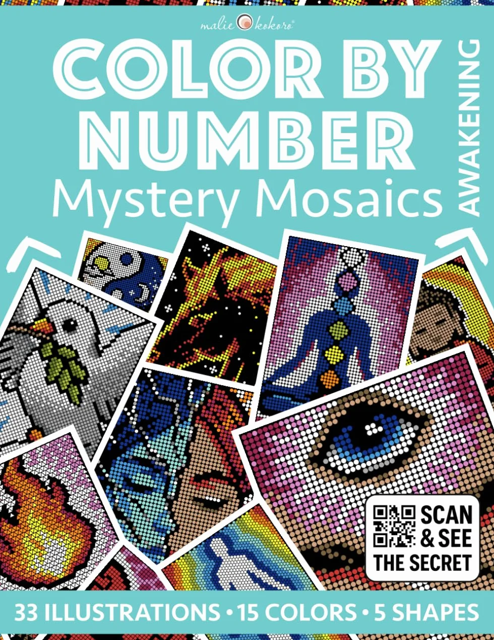 Color by Number: Awakening | Mystery Mosaics Coloring Book for Adults | Spiritual Symbols for Relaxation and Mindfulness: Mystical Journey | Stress Relief | Calm Your Mind