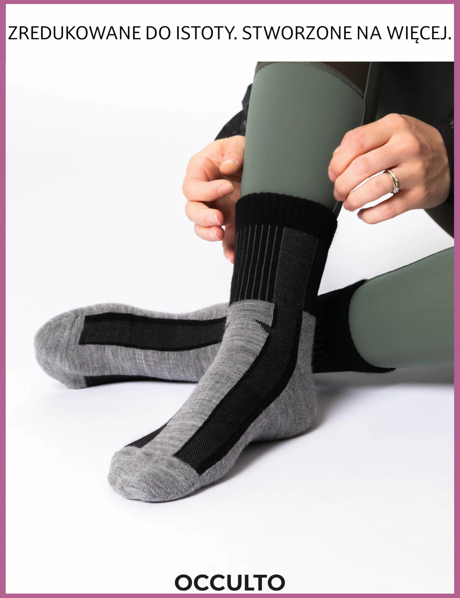 Occulto merino skarpety turystyczne damski & męskie 3 pak (model: Makalu)