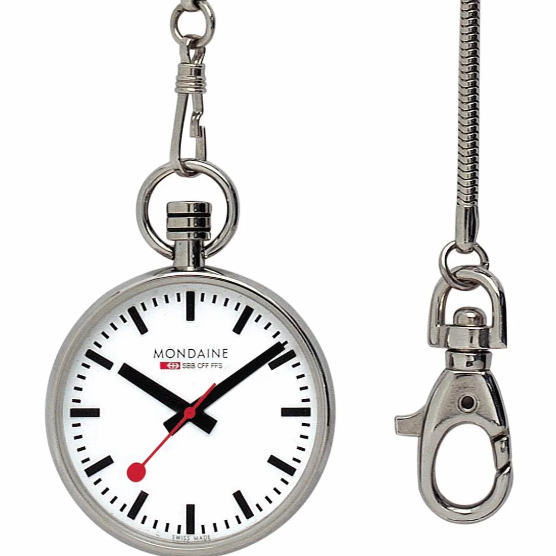 Mondaine Unisex zegarek kwarcowy z wyświetlaczem analogowym z białą tarczą A660.30316.11SBB, Biały/czarny, Zegarek pielęgniarski