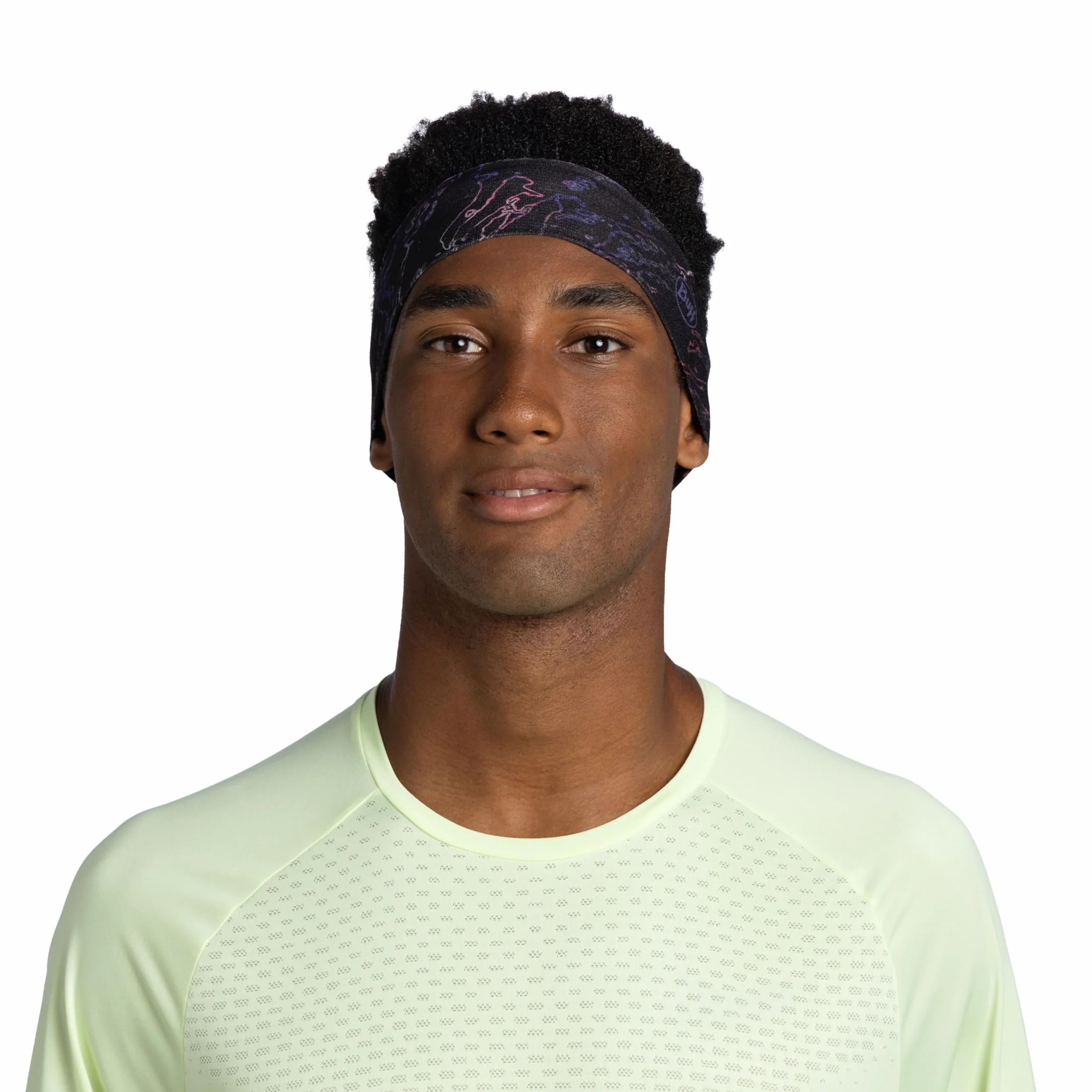 BUFF Opaska Coolnet UV Slim Wygodna, Ochrona Upf50, Sport, Elastyczna, Materiał z Recyklingu, Jakość, Wąska, Reguluje Temperaturę One Size Czarny