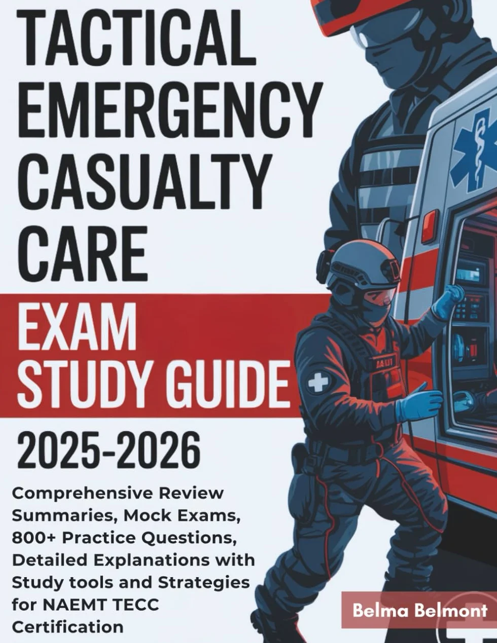 TACTICAL EMERGENCY CASUALTY CARE EXAM STUDY GUIDE 2025-2026: Comprehensive Review Summaries, Mock Exams, 800+ Practice Questions, Detailed ... and Strategies for NAEMT TECC Certification