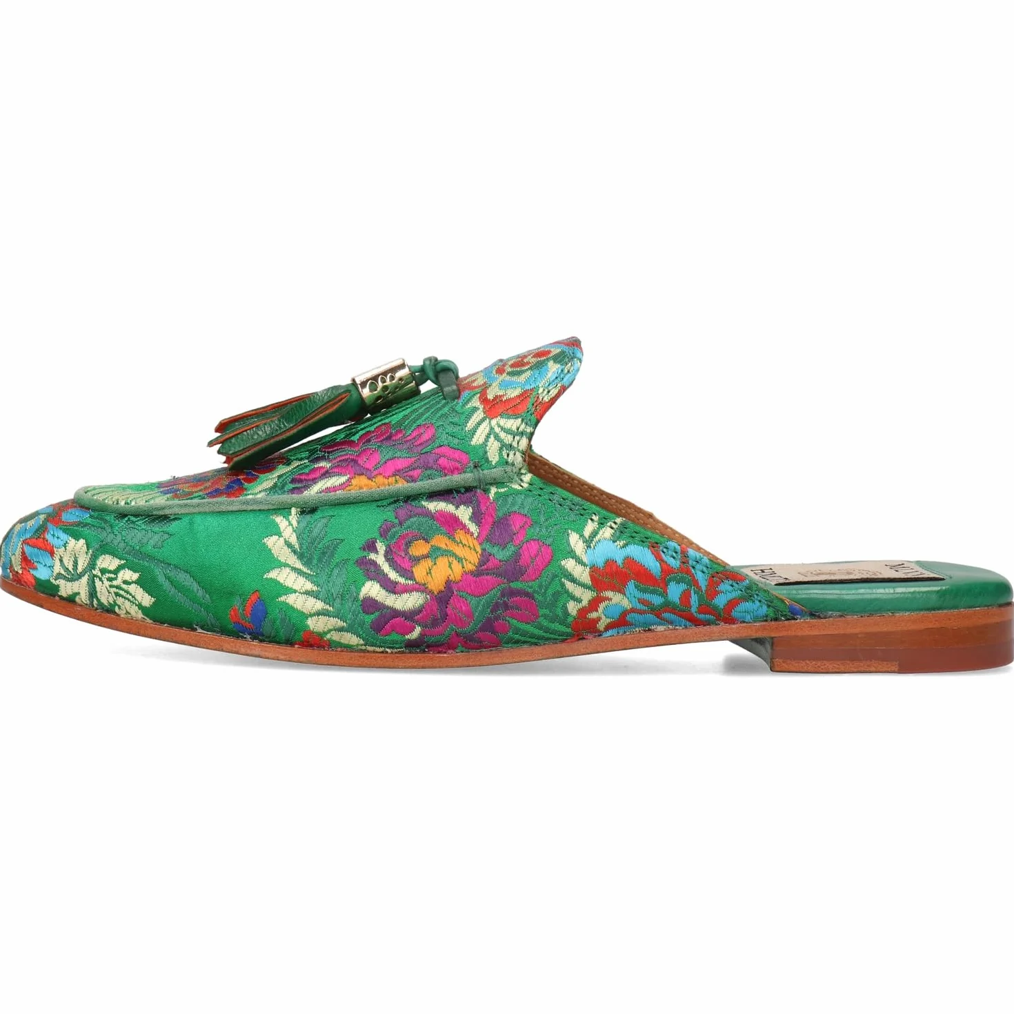 Melvin & Hamilton Kobiety Scarlett 2 Korela Green TasselButy typu mule