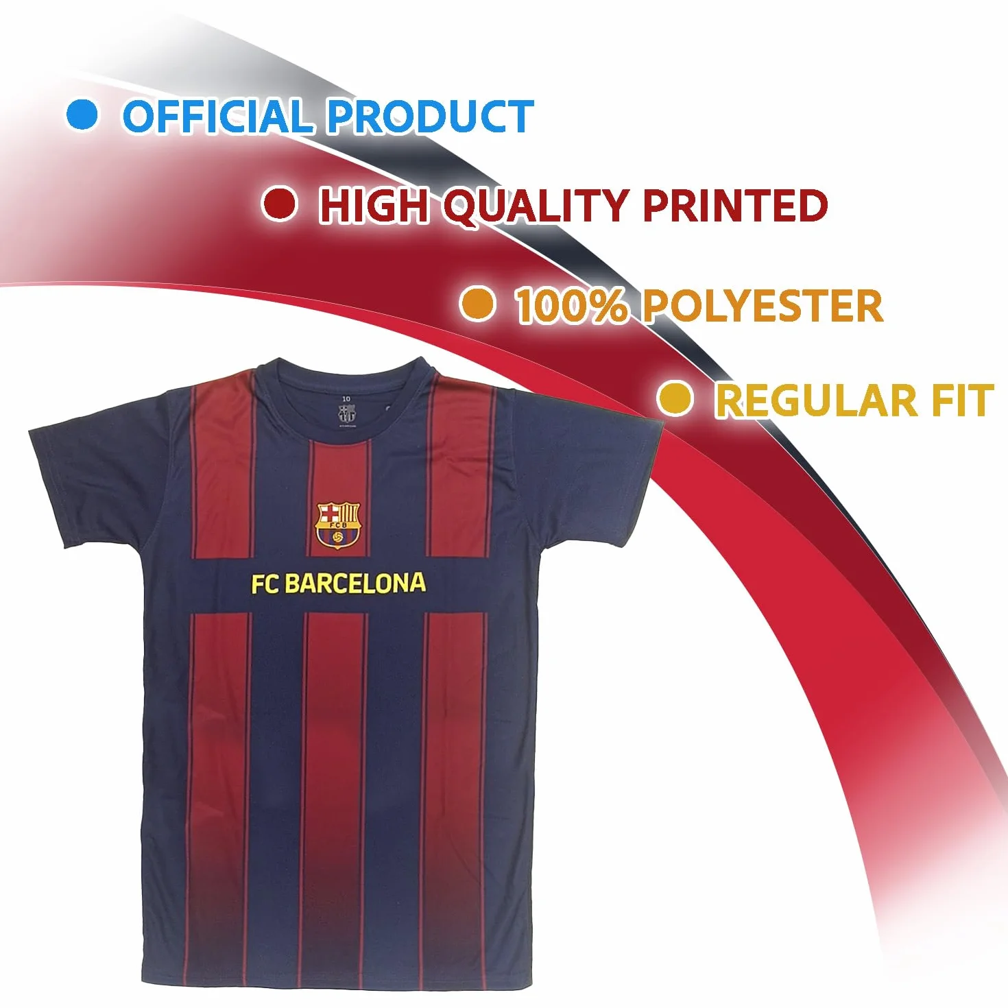 FCB Koszulka piłkarska FC Barcelona na sezon 2025/26, oficjalna replika koszulki stadionowej dla dorosłych, młodzieży i dzieci