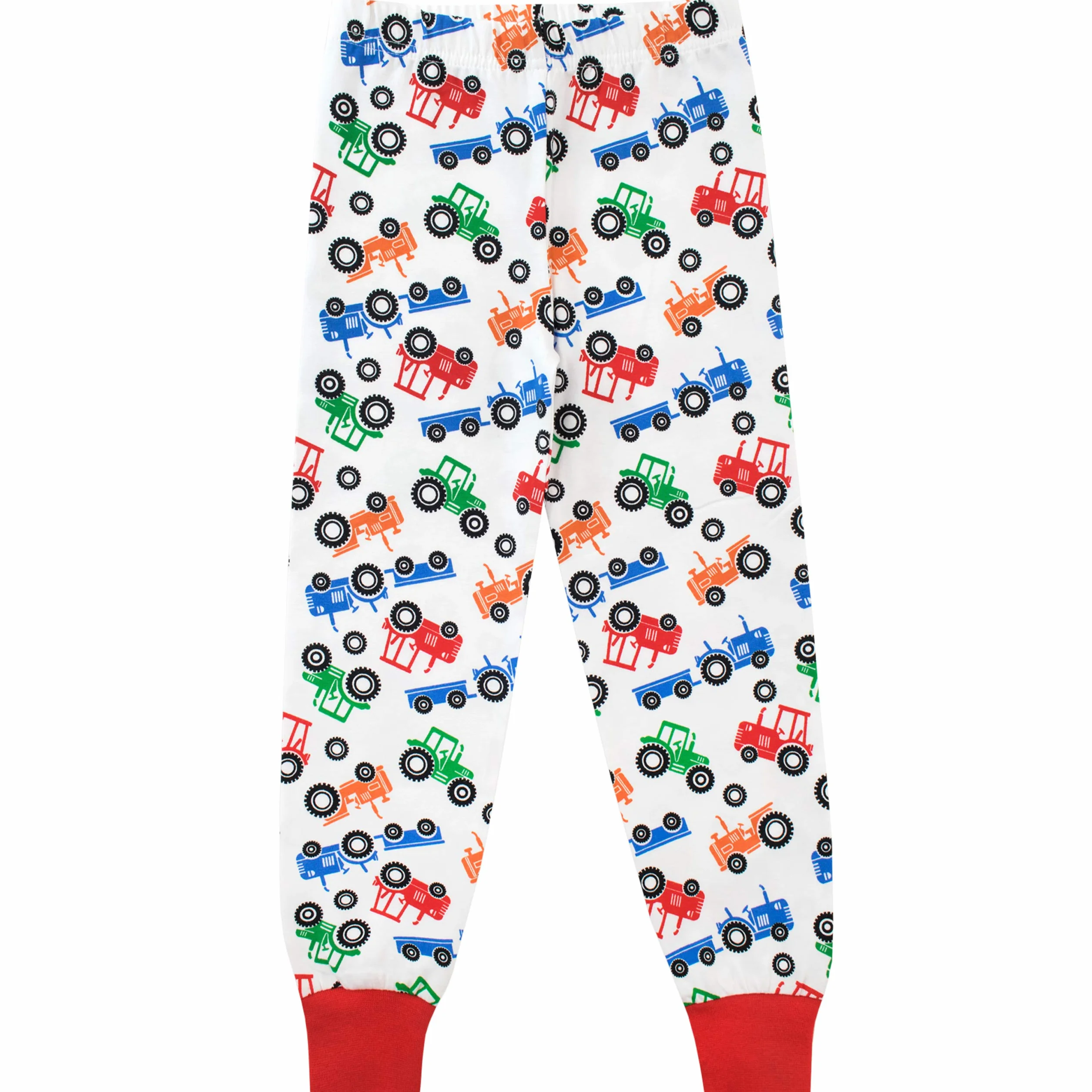 Harry Bear Chłopięca pidżama, duże traktory rowerowe Slim Fit