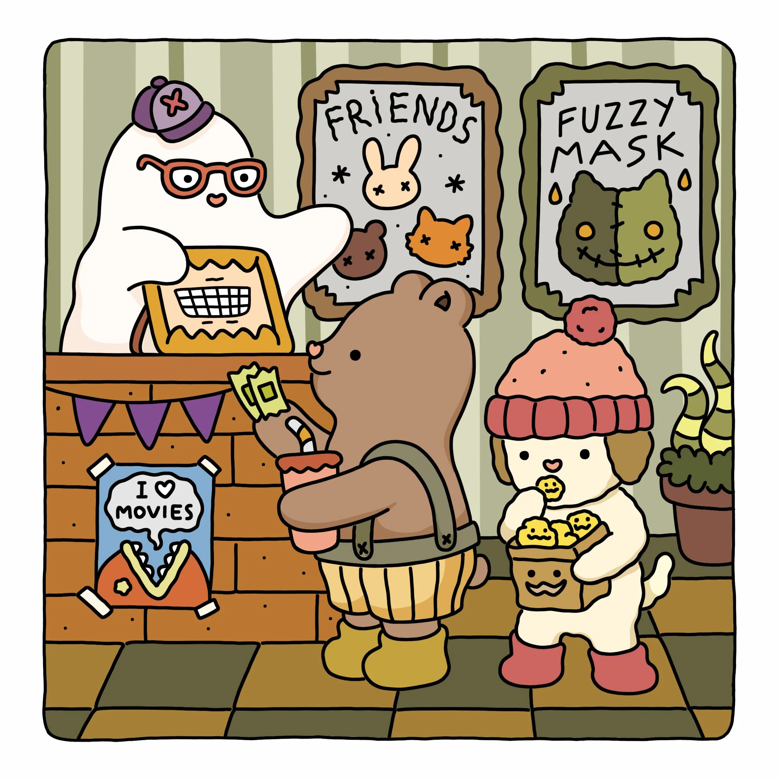 Spooky Fuzzy: Cute Creepy Coloring Book for Adults and Teens for Relaxation