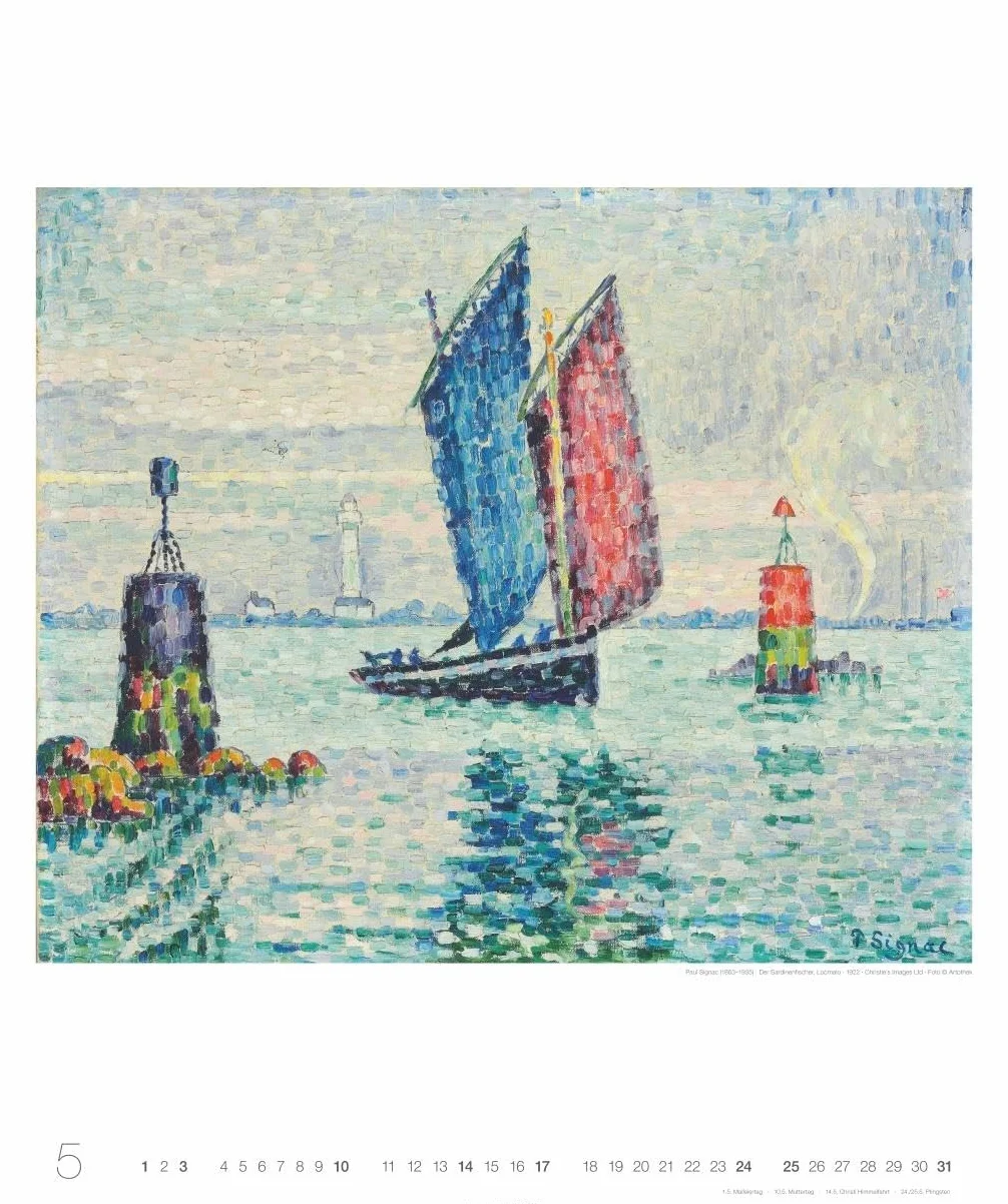 Die schönsten Meereslandschaften Kalender 2026: Der Sehnsuchtsort Meer dargestellt in großartigen Kunstwerken. Jahres-Wandkalender 2026 im Format 46 x 55 cm.