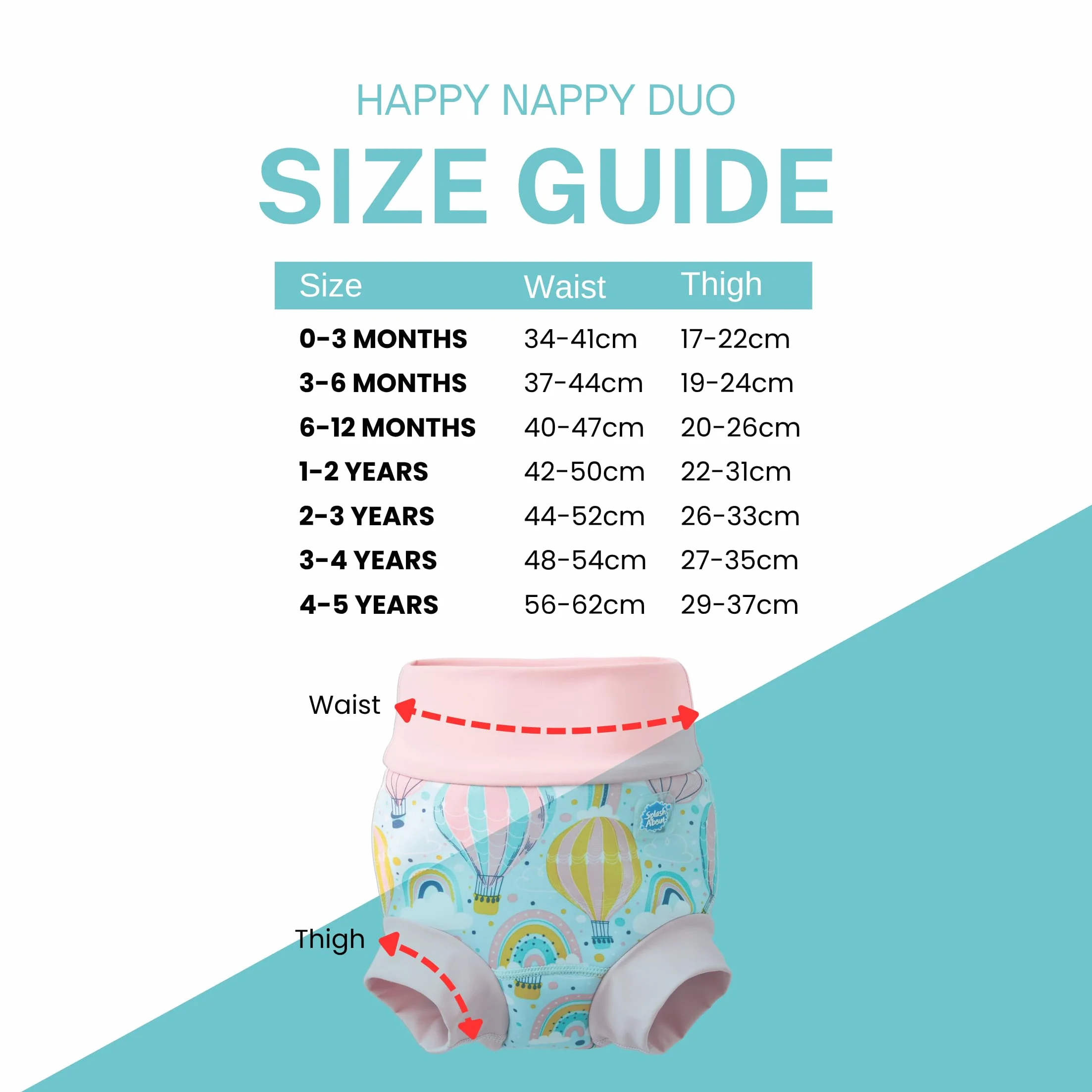 Splash About Happy Nappy Duo, Up and Away, 12-24 miesięcy