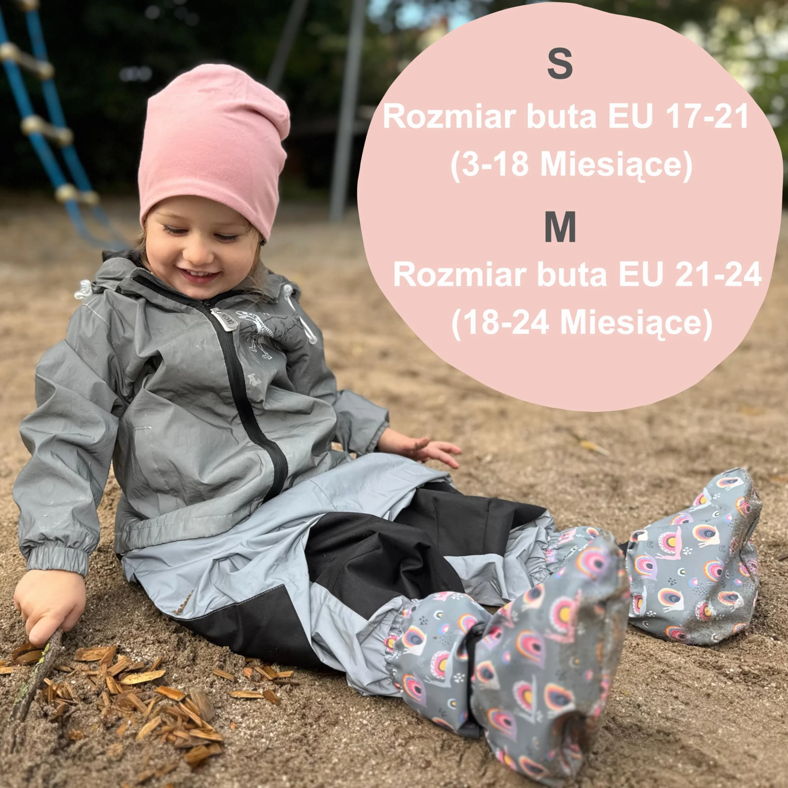 Buty przeciwdeszczowe HECKBO dla niemowląt od 3 do 24 miesięcy - wodoodporne z polarową podszewką - różne motywy - buty outdoorowe dla niemowląt i małych dzieci
