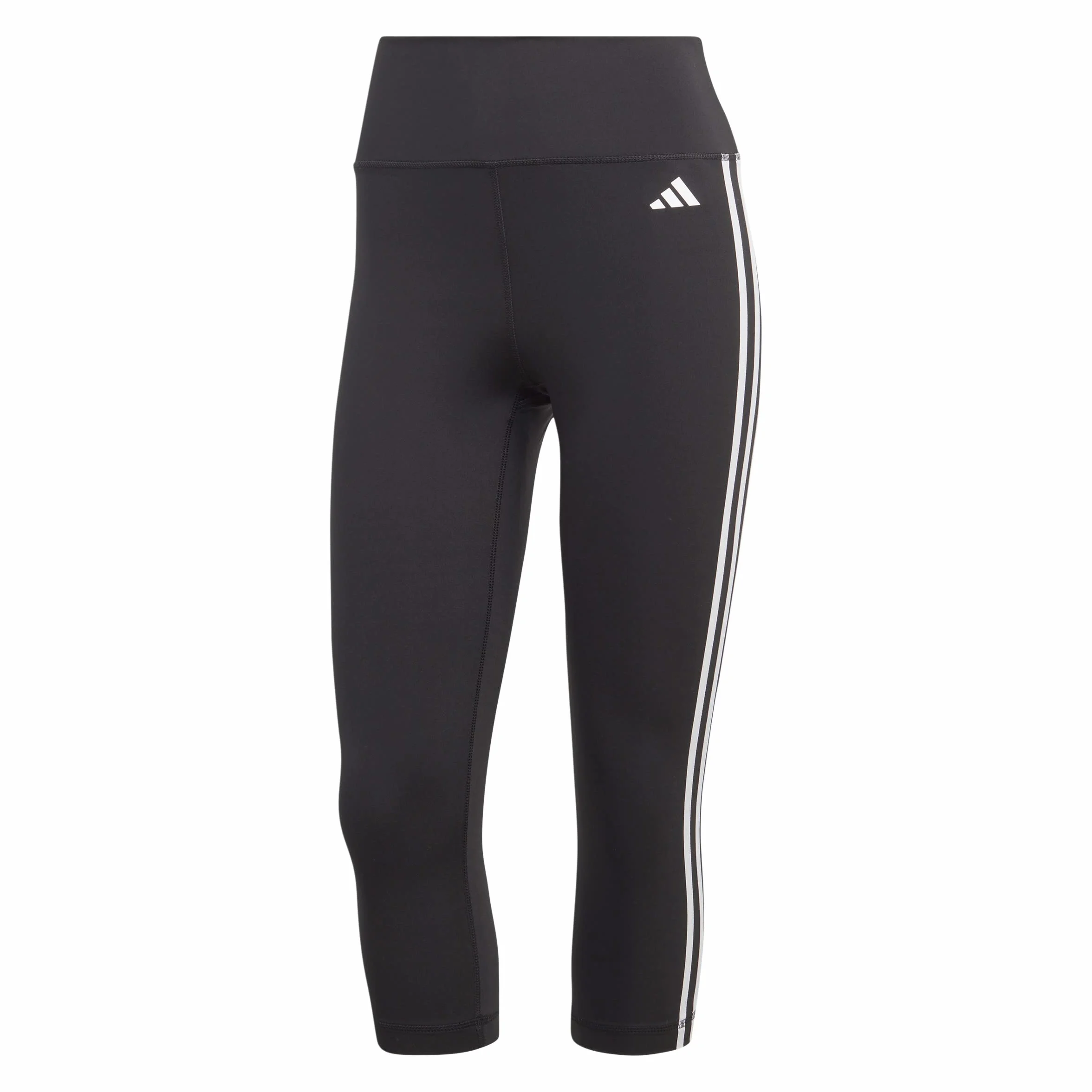 adidas Train Essentials 3-Stripes High-Waisted 3/4 Leggings - Legginsy Kobiety