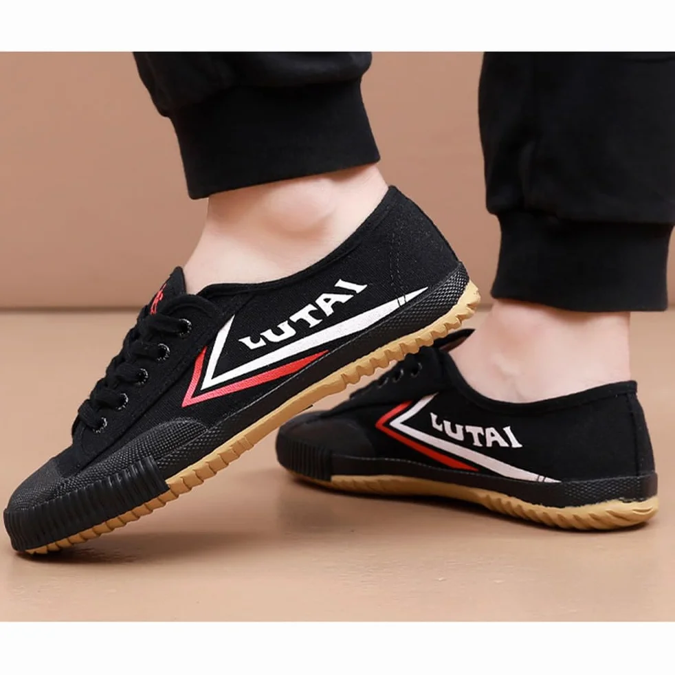 Buty do sztuk walki Unisex Tai-Chi Sneakers Shaolin Monk Buty do sztuk walki Moda Qigong Trainerss,Black,40 EU