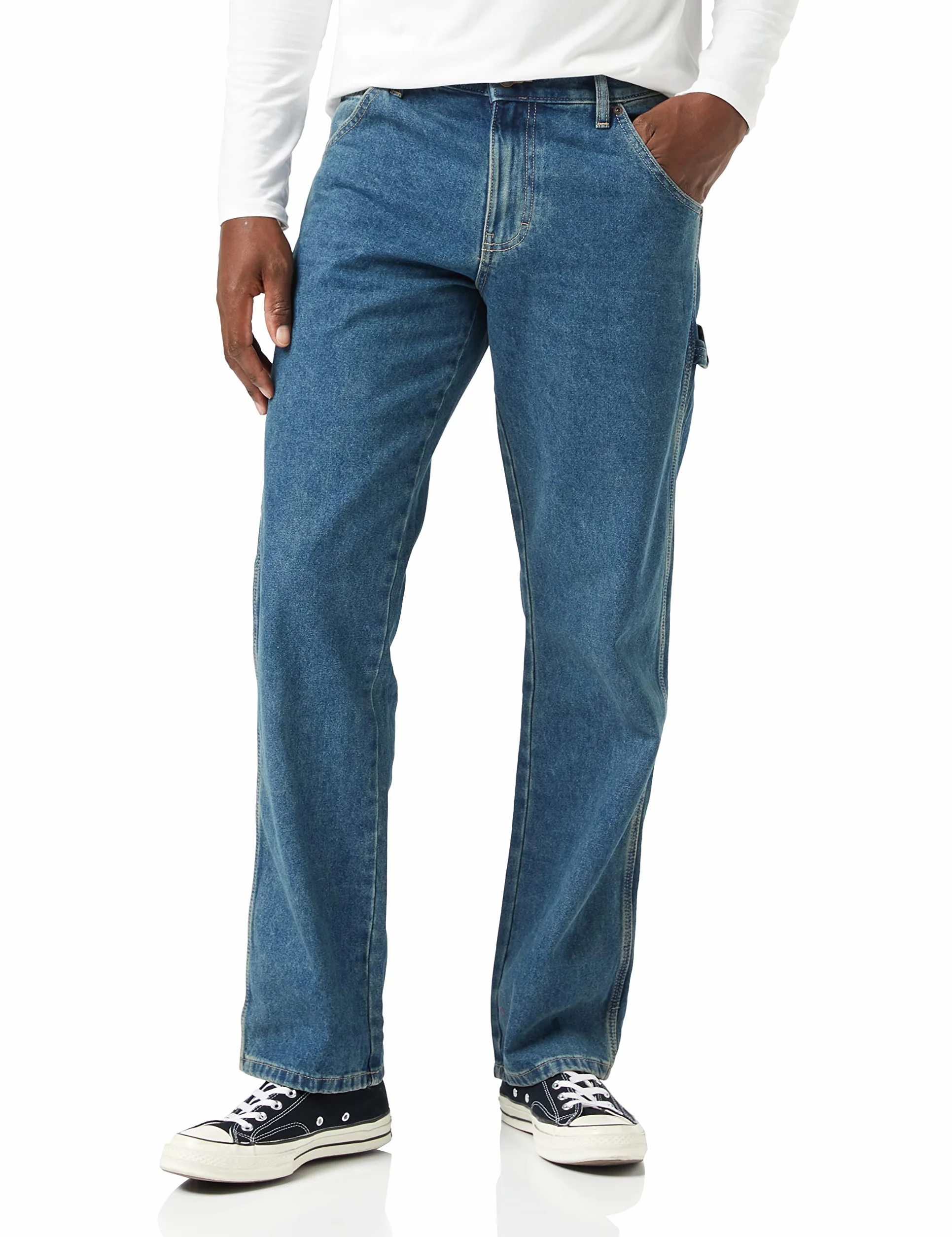 Dickies Męskie spodnie robocze o luźnym kroju z prostymi nogawkami Carpenter Duck