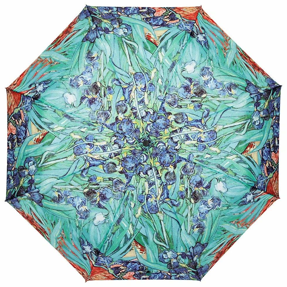 VON LILIENFELD parasol kieszonkowy Vincent van Gogh Iris wiatroodporny automatyczne otwieranie-zamykanie stabilny lekki kompaktowy