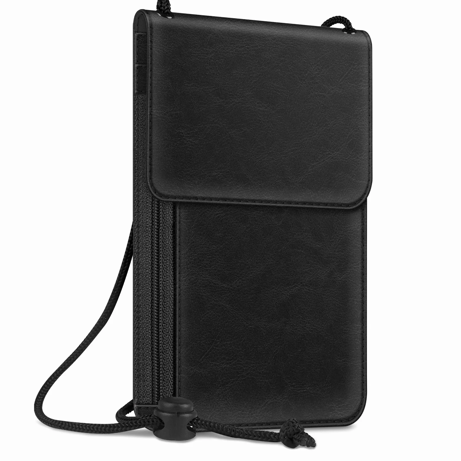 Fintie Torba na klatkę piersiową, torba na paszport, blokada RFID, torebka podróżna, torebka na ramię, etui na telefon komórkowy ze sztucznej skóry premium, dla mężczyzn, kobiet, dzieci, chłopców i