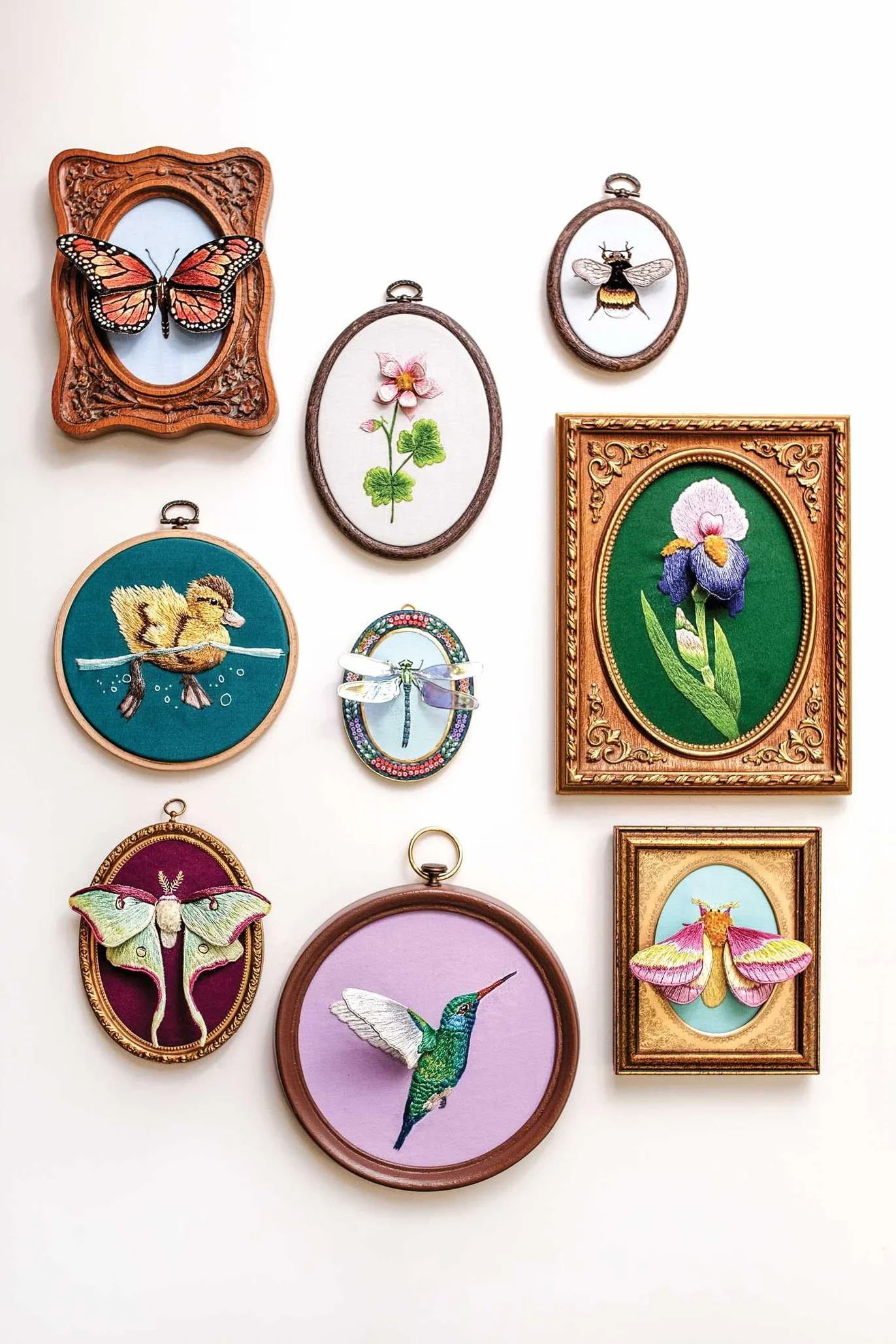 Stumpwork Embroidery & Thread Painting: Stitch 3-D Nature Motifs