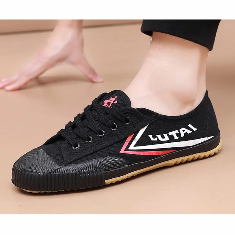 Buty do sztuk walki Unisex Tai-Chi Sneakers Shaolin Monk Buty do sztuk walki Moda Qigong Trainerss,Black,40 EU