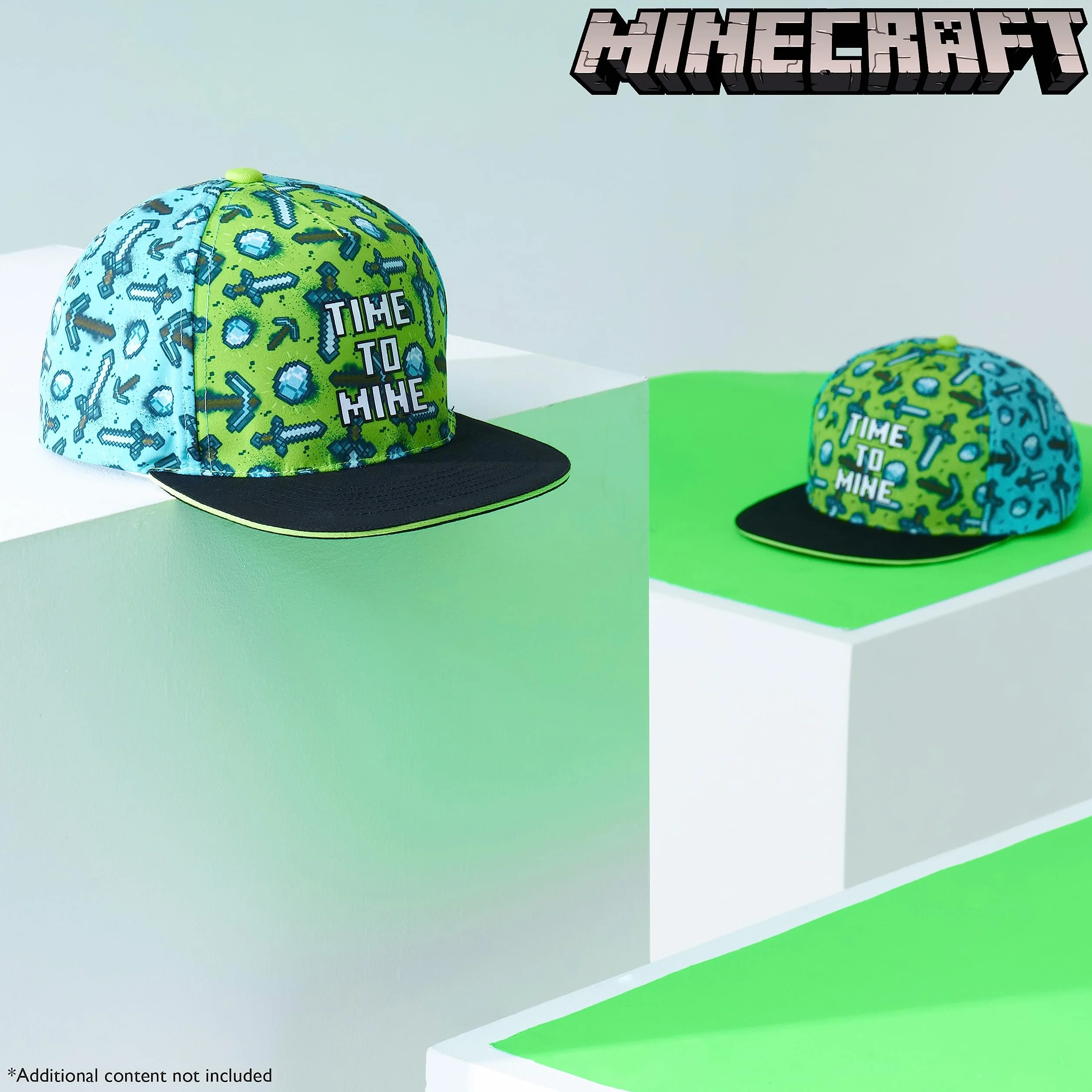 Minecraft Czapka chłopięca, czapka z daszkiem Snapback Ochrona przeciwsłoneczna Kapelusz dziecięcy - Prezent dla dzieci