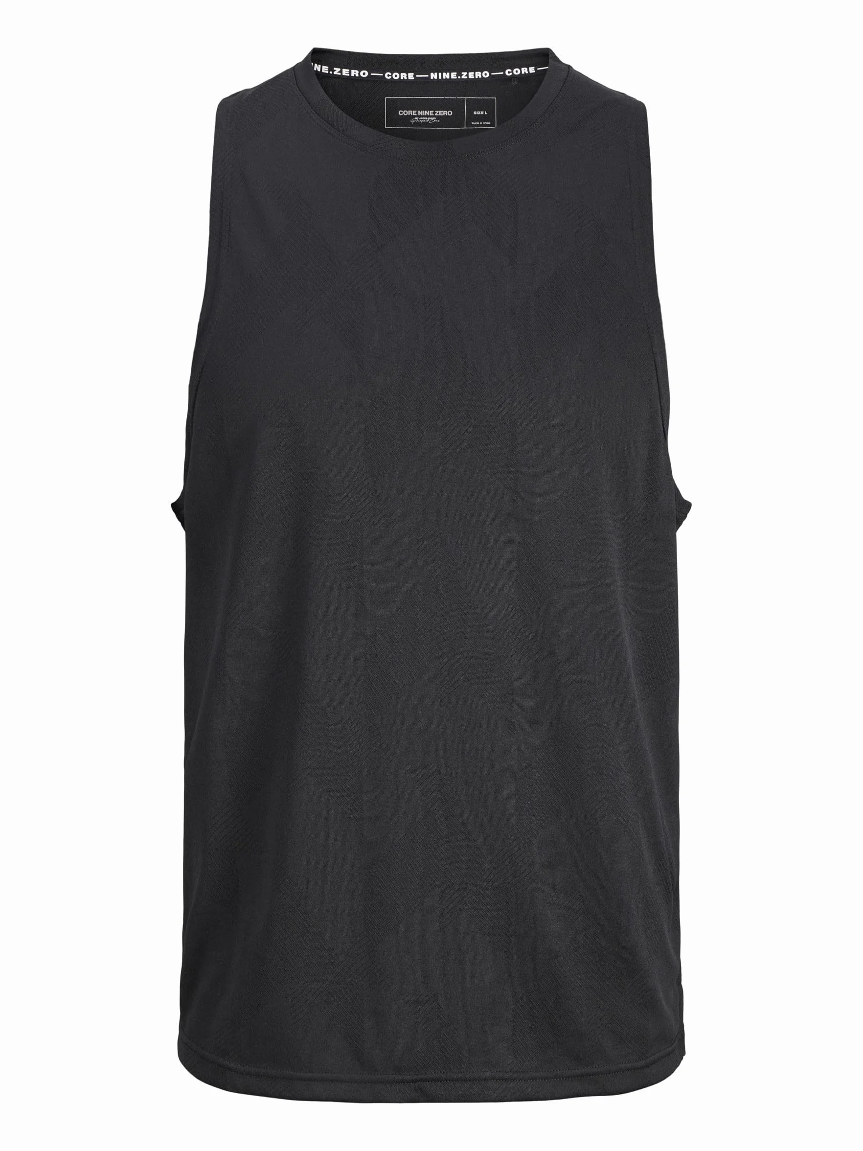 JACK & JONES Męski tank top sportowy CNZ, czarny, XL