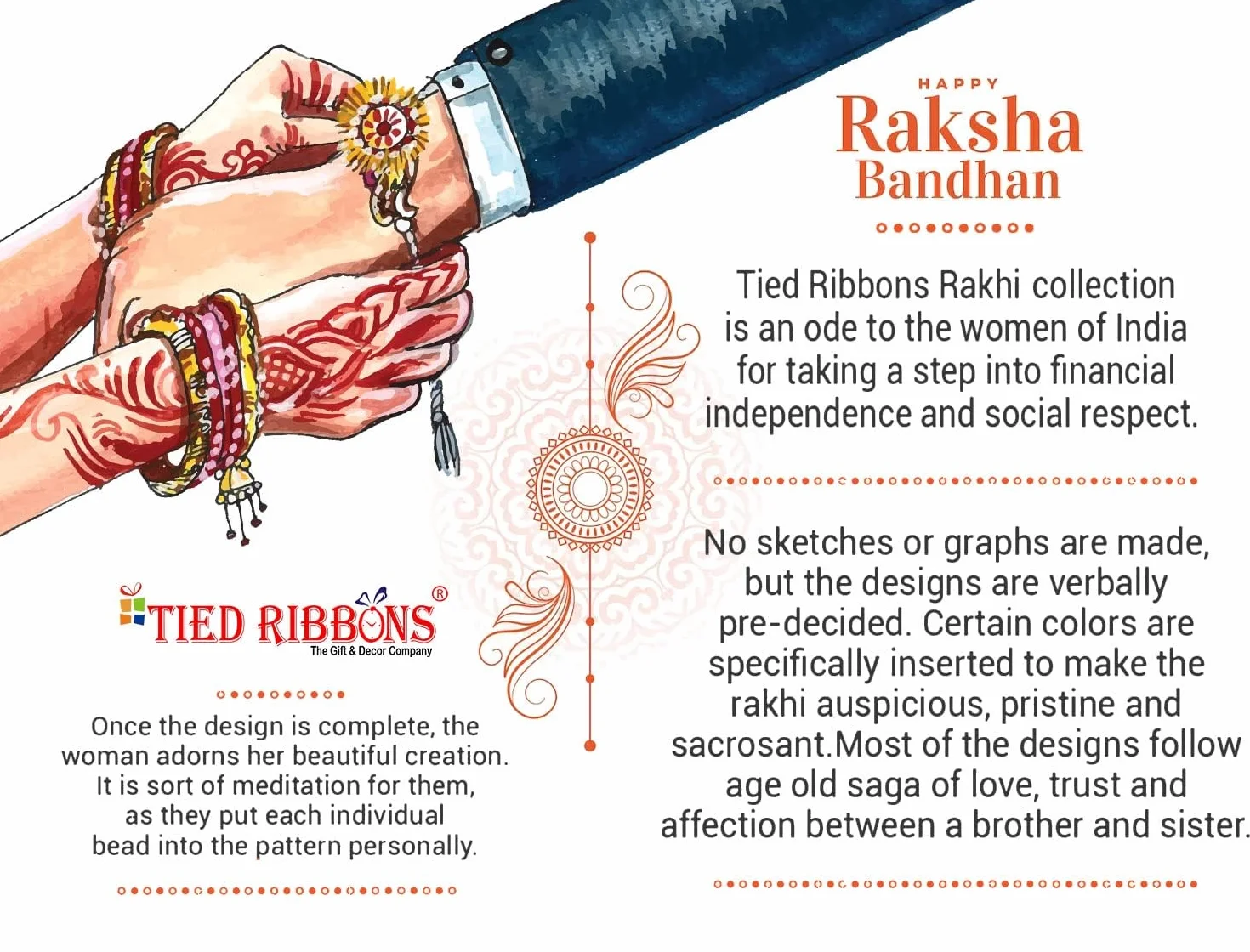 TIED RIBBONS Raksha Bandhan Rakhi for Brother Set of 2 Rakhi Set | Bhai Rakhi with Card | Roli Chawal Packet - Rakhi Bracelet for Brother Rakhi 2 Set | Rakhi for Bhaiya Bhai | Rakhi Thread