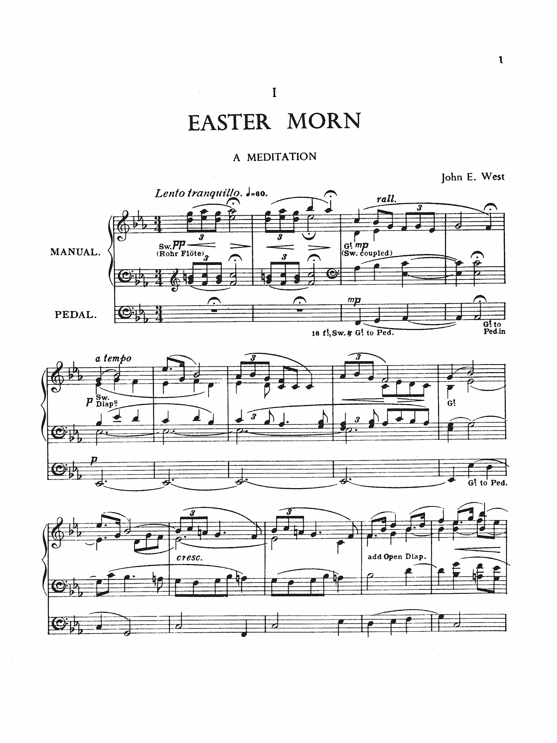 Easter Music for Organ: Bach, Handel, and 19th Century Works
