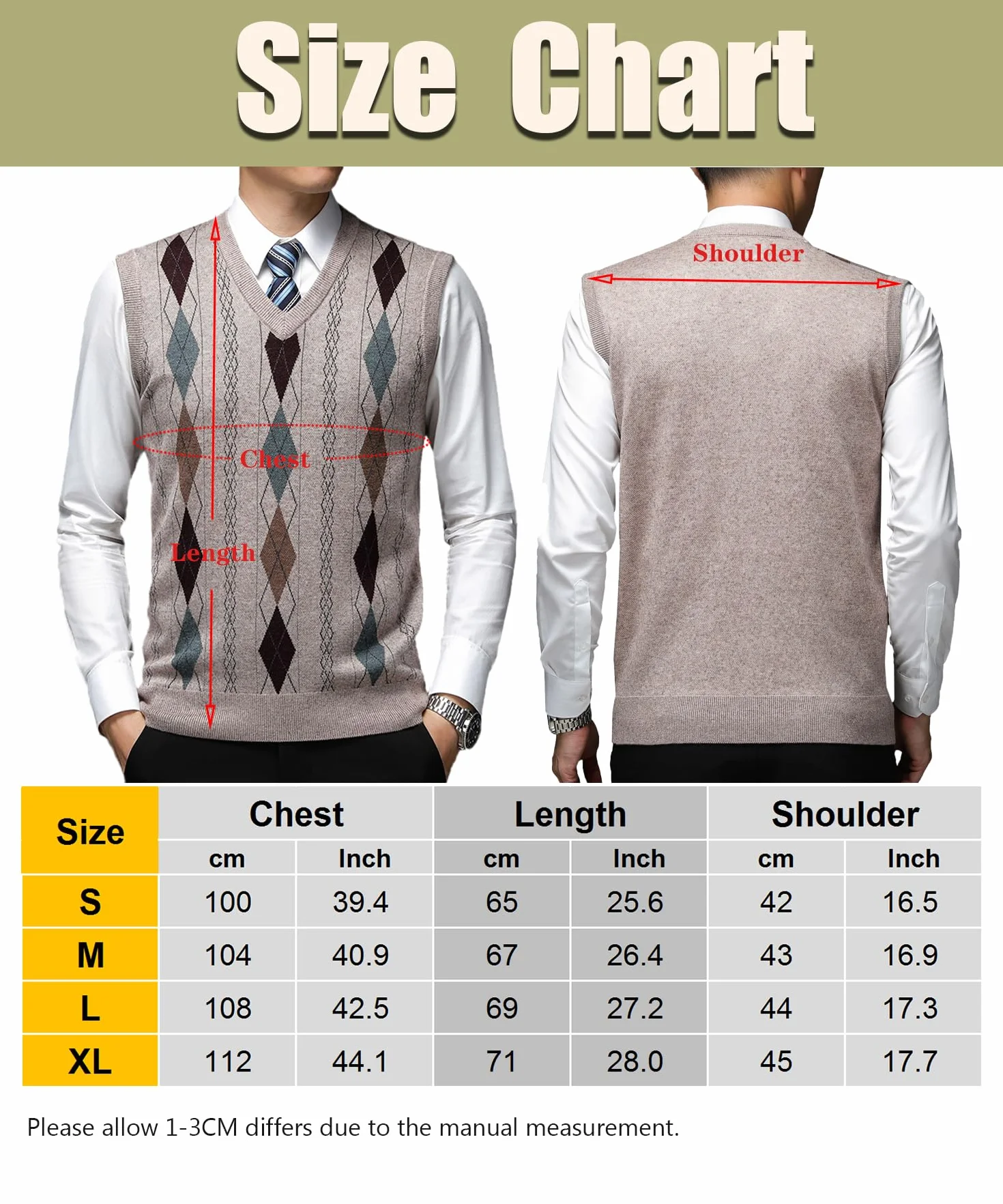 Męski sweter Argyle kamizelka z dekoltem w serek bez rękawów swetry mieszanka wełny dzianina sweter klasyczny biznesowy dżentelmen dzianinowe kamizelki jesień zima slipover casual golf
