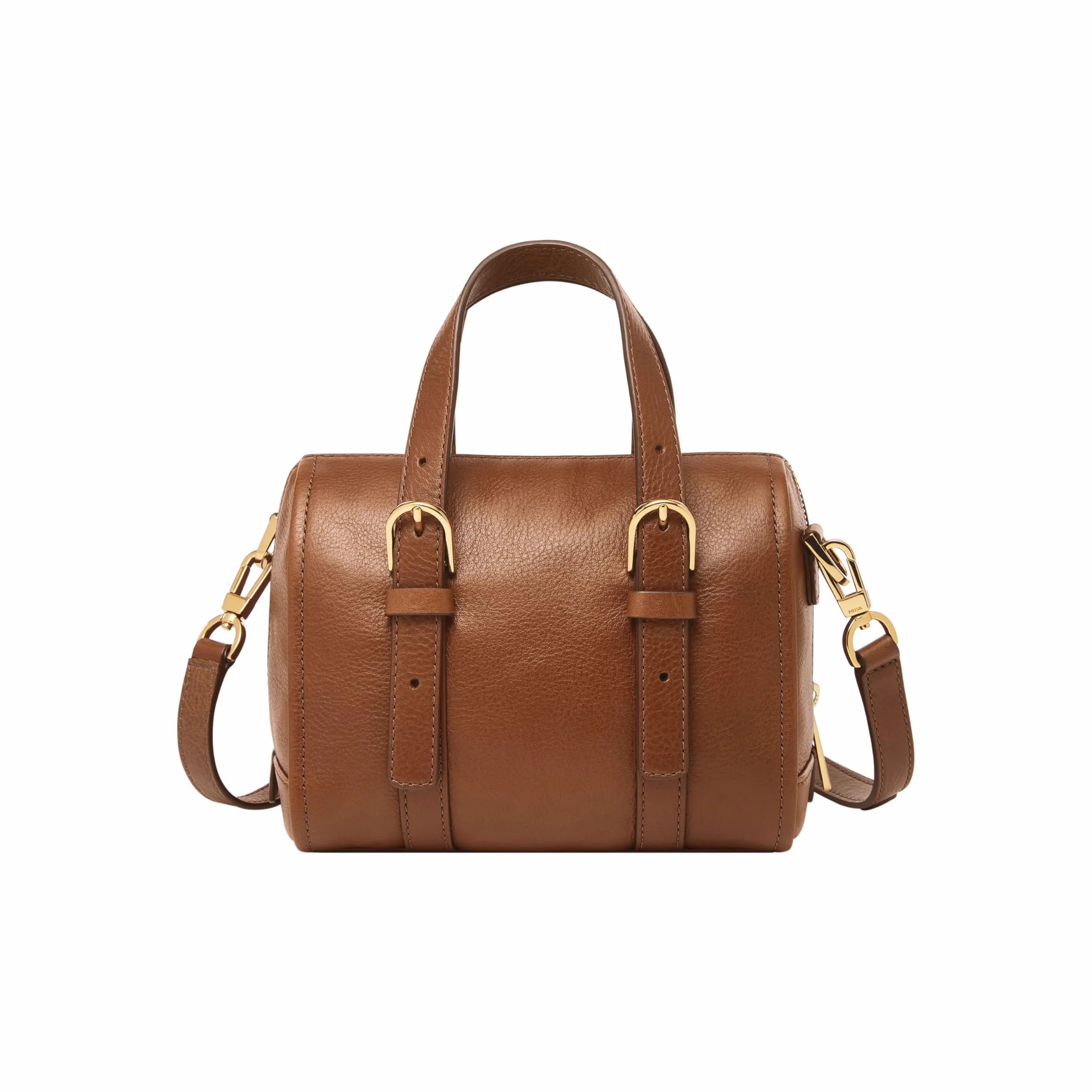 Fossil Carlie Satchel damskie, brązowy, 19 cm L x 12.1 cm W x 17.1 cm H
