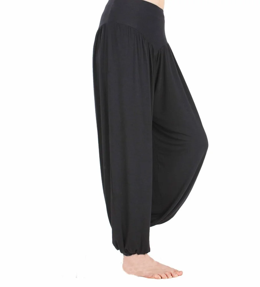Hoerev Super Miękki Modalny Spandex Harem Joga Pilates Spodnie