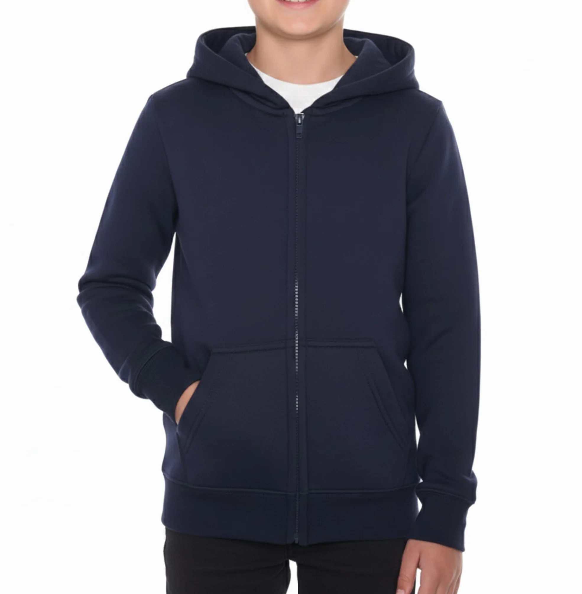 ROCK-IT Apparel dziecięca kurtka z kapturem i zamkiem błyskawicznym, bluza, sweter, rozmiary 98-164, unisex, miękka i wytrzymała tkanina premium