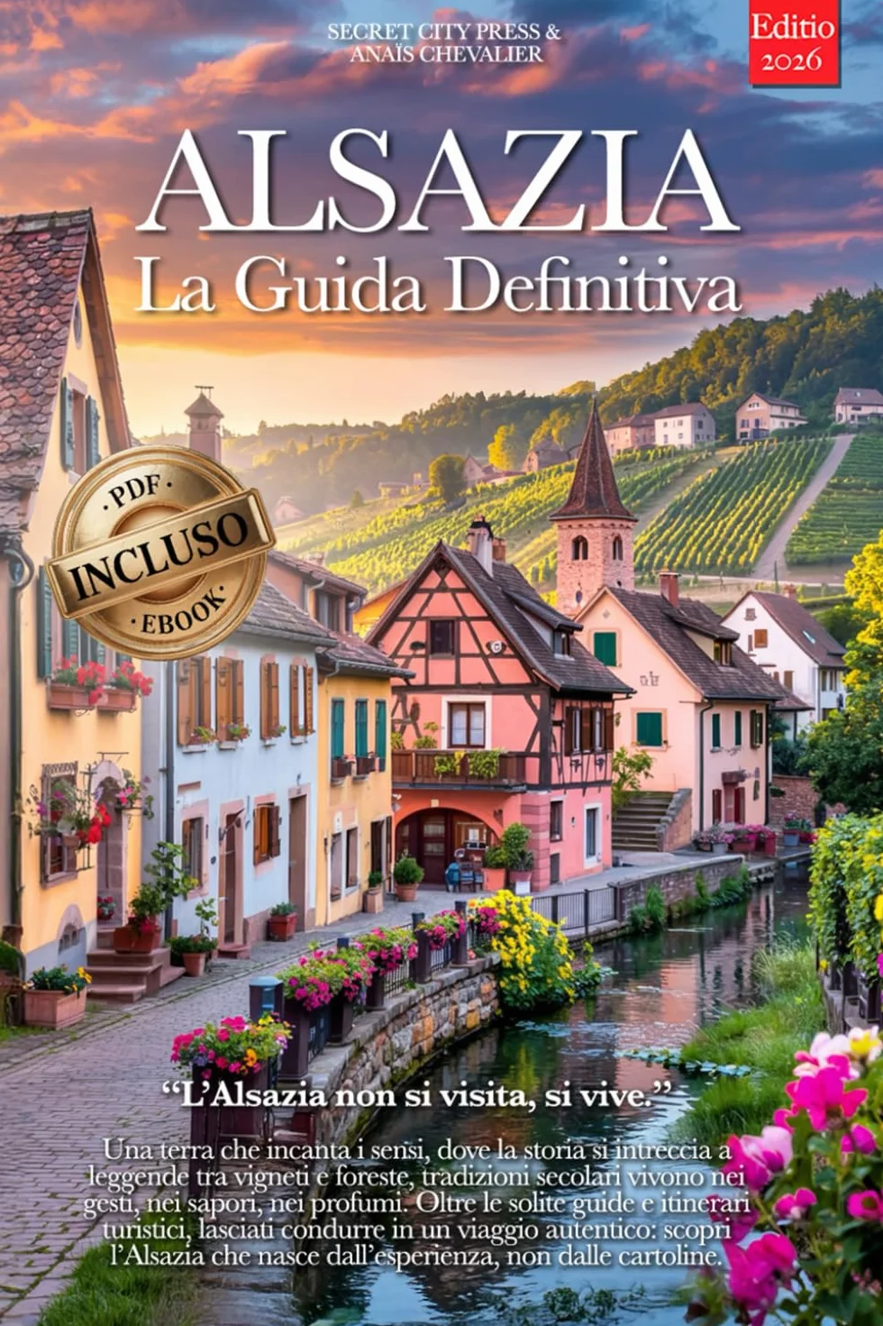 ALSAZIA LA GUIDA DEFINITIVA: Tutto ciò che ti serve e MOLTO di più: Segreti, Itinerari Autentici e Consigli da Insider per Vivere l'Alsazia come un Local che tu sia Principiante o Esperto +eBook PDF