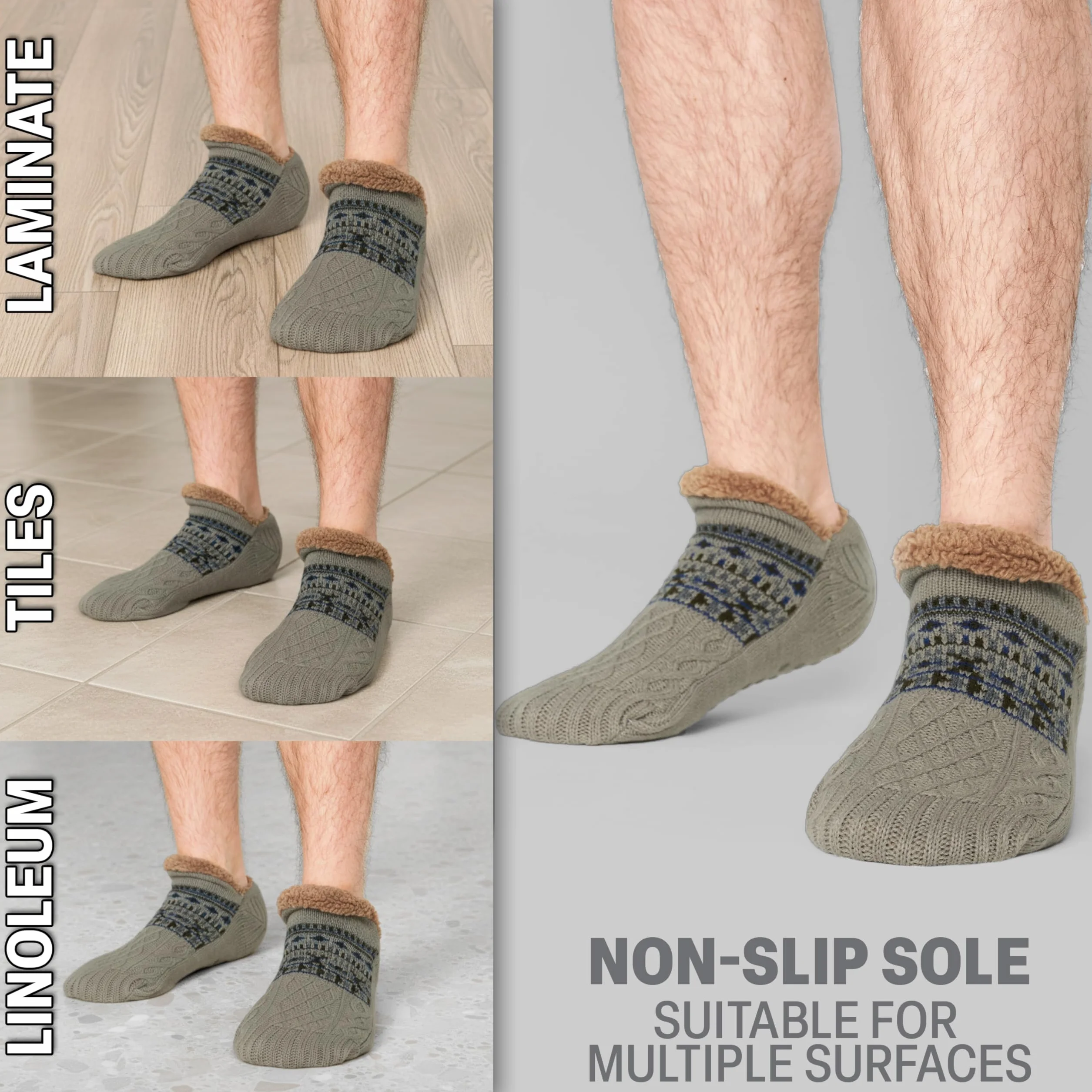 CityComfort Skarpetki dla kobiet, puszyste, ciepłe, zabawne skarpety dla kobiet, na zimę, antypoślizgowe, do przytulania, dla kobiet z podeszwą ABS, rozmiar uniwersalny 38-41