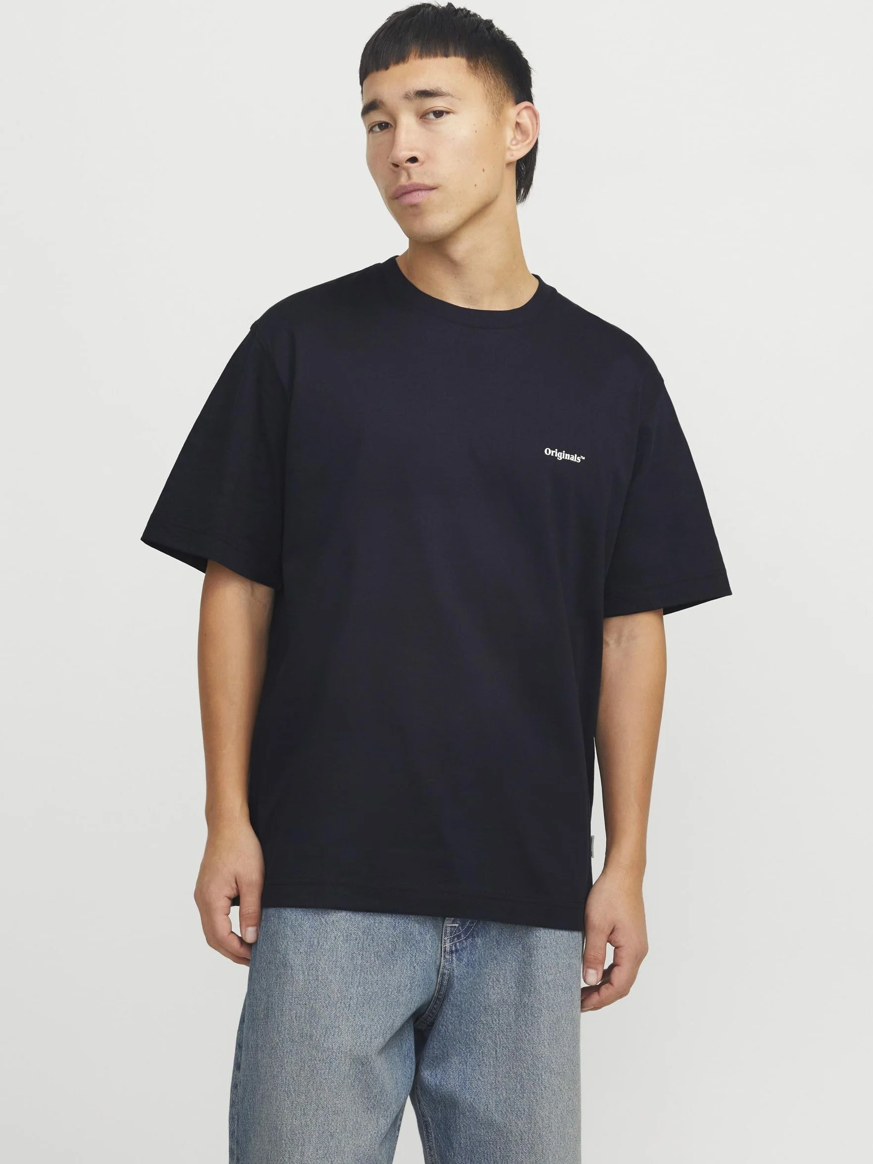 Jack & Jones Jorparos Easter Sketch Tee SS Crew Neck, czarny, L
