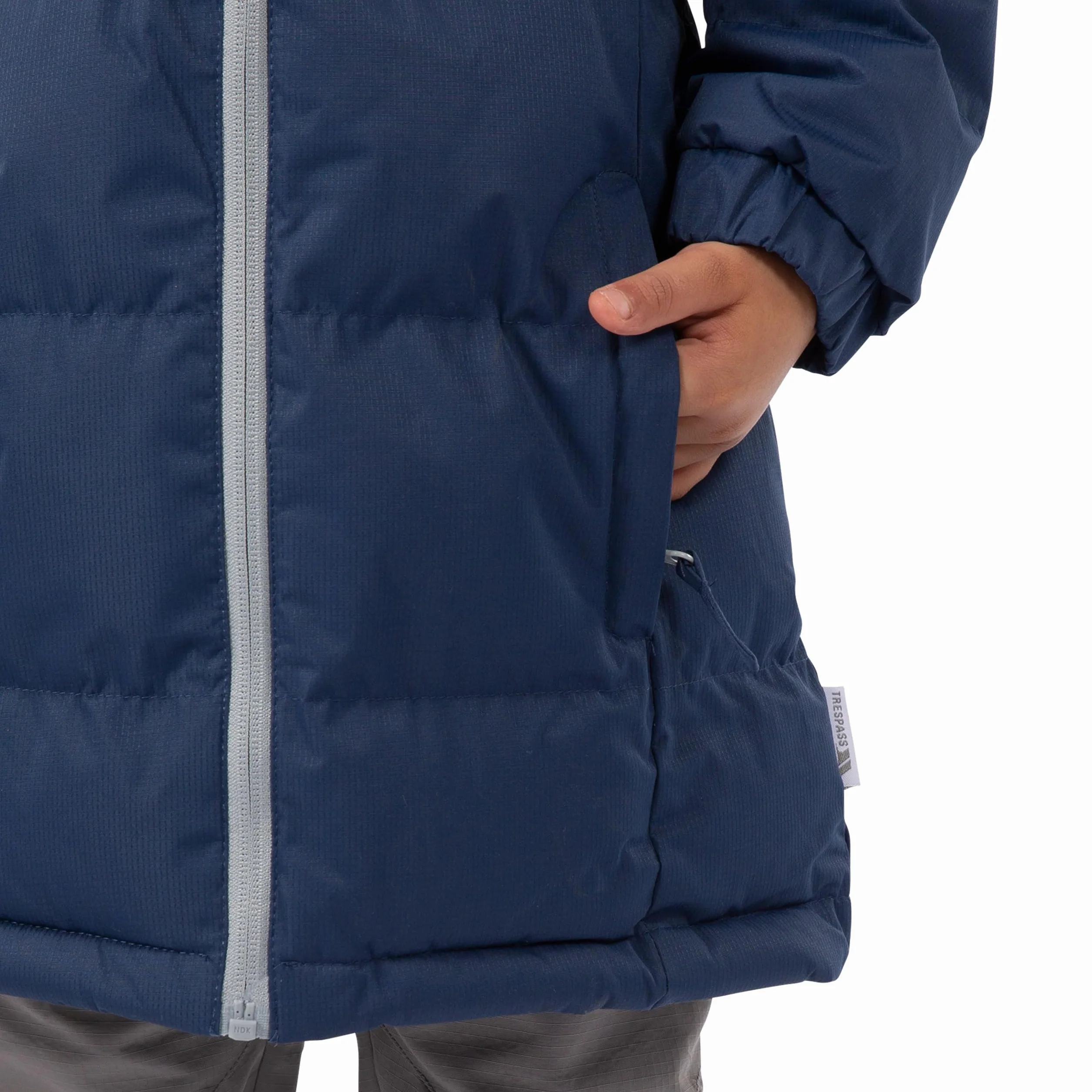 Trespass Fille Tiffy Veste Tiffy, niebieski - granatowy, rozm. Size 9/10 (rozmiar producenta: Size 9/10)