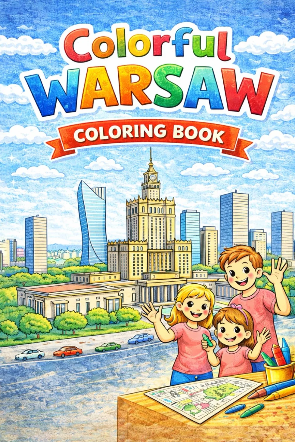 Colorful Warsaw – an artistic journey through the Heart of Poland: Over 50 relaxing coloring pages featuring Warsaw’s most iconic landmarks | Creativity, Mindfulness & Urban Art