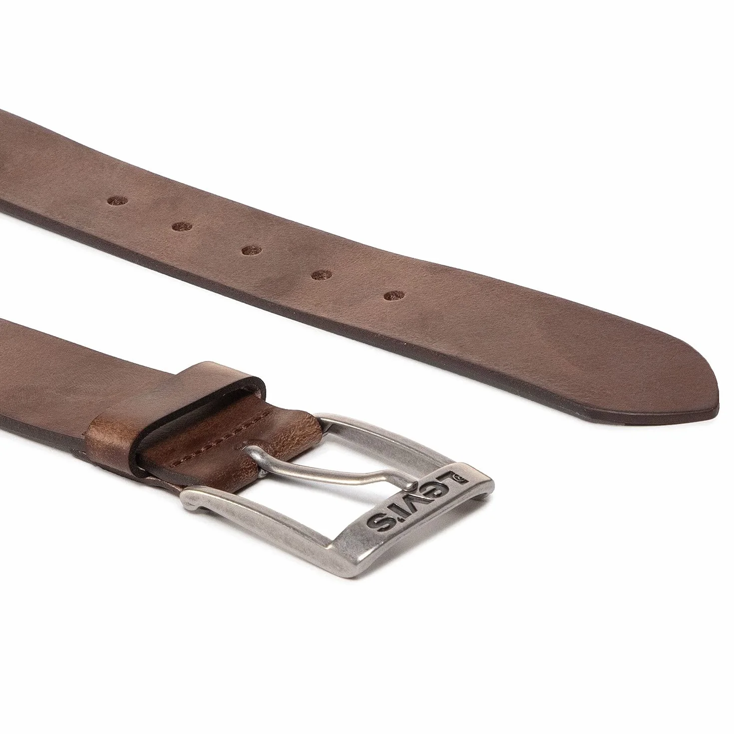 Levi's Nowy pasek Duncan męski, Brązowy (ciemnobrązowy), 110
