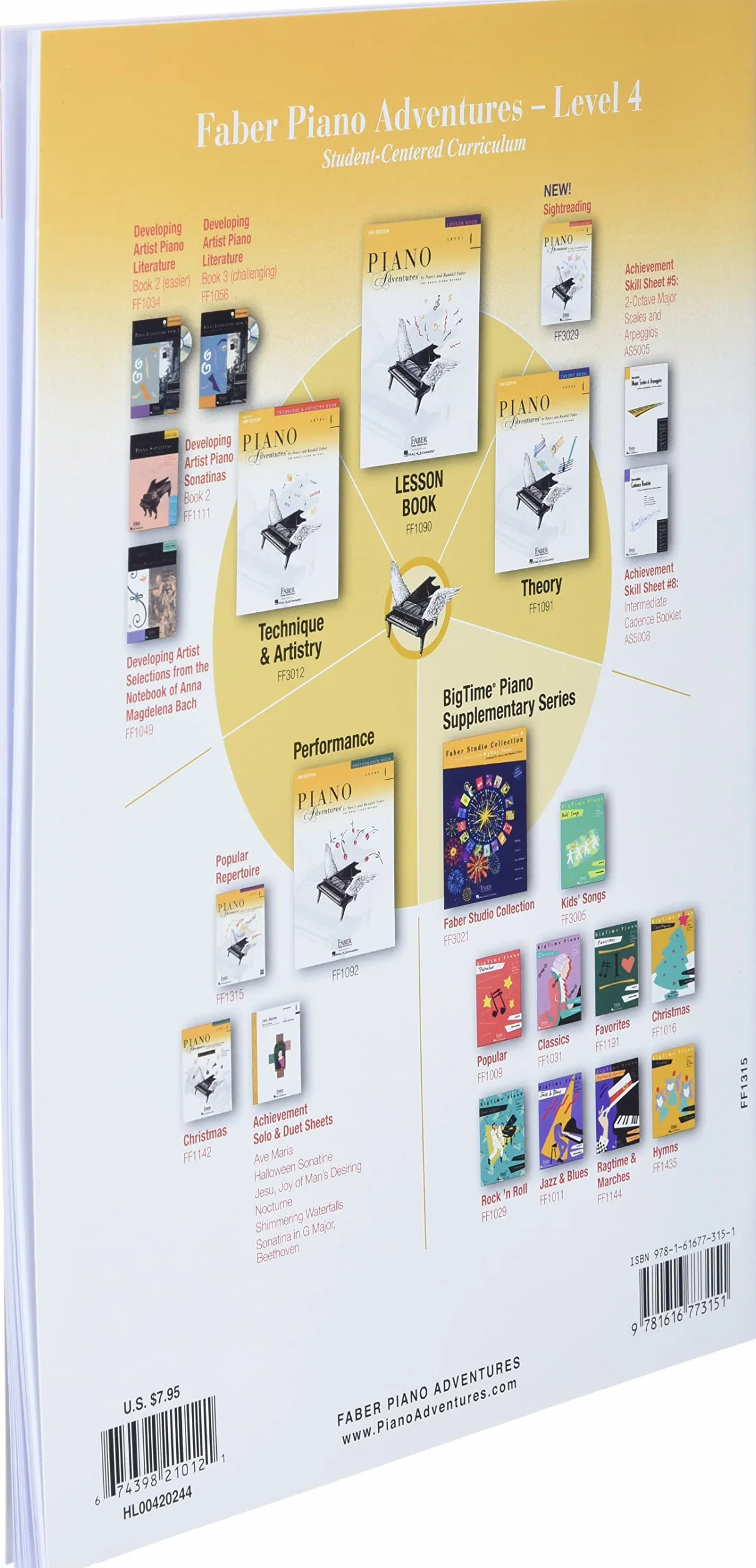 Piano adventures level 4 - popular repertoire book piano