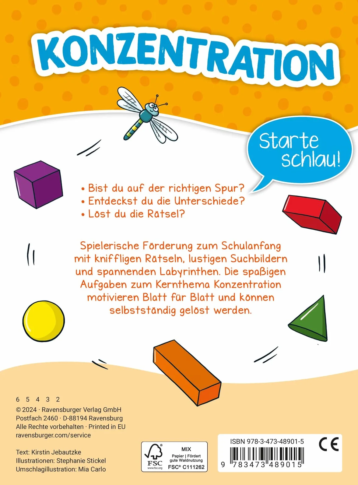 Mein Block zum Schulanfang: Konzentration