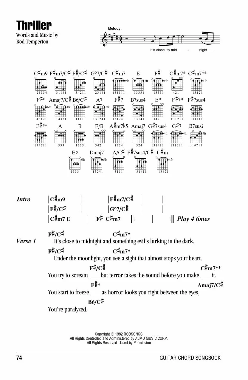Michael jackson - guitar chord songbook - paroles et guitare - recueil - 27 chansons